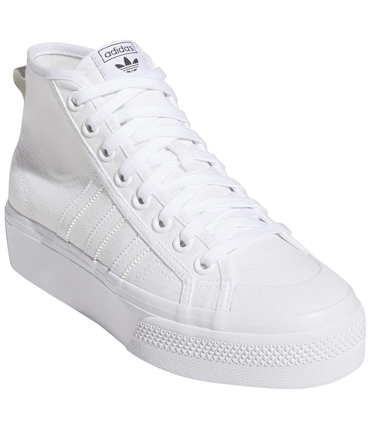 Adidas Sneakers Donna Mod. FY2782 NIZZA PLATFORM MID WHITE WHITE Bianco