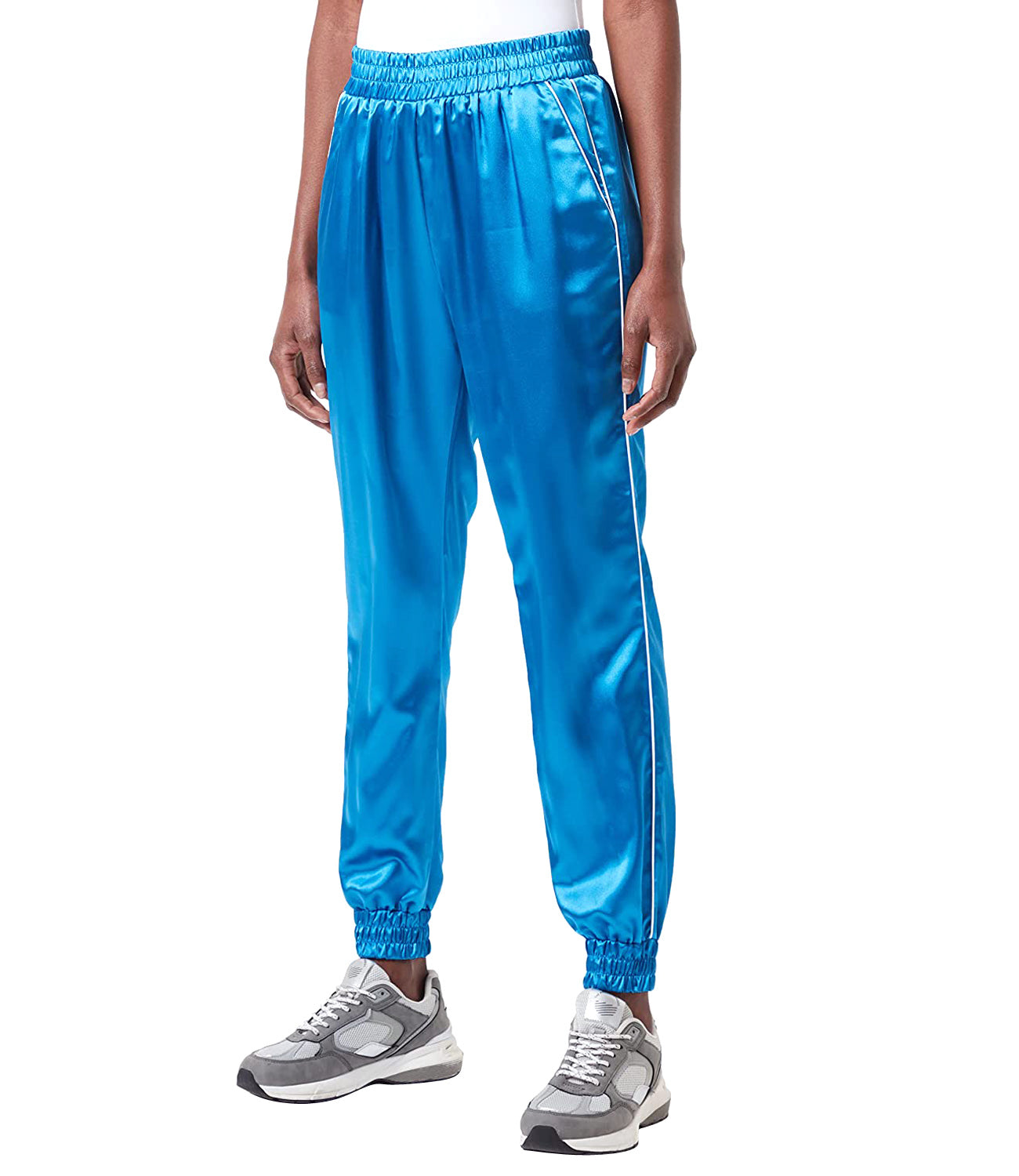 Love Moschino Pantalone Donna Mod. WPA8801 S3797 Y14 Celeste Blu