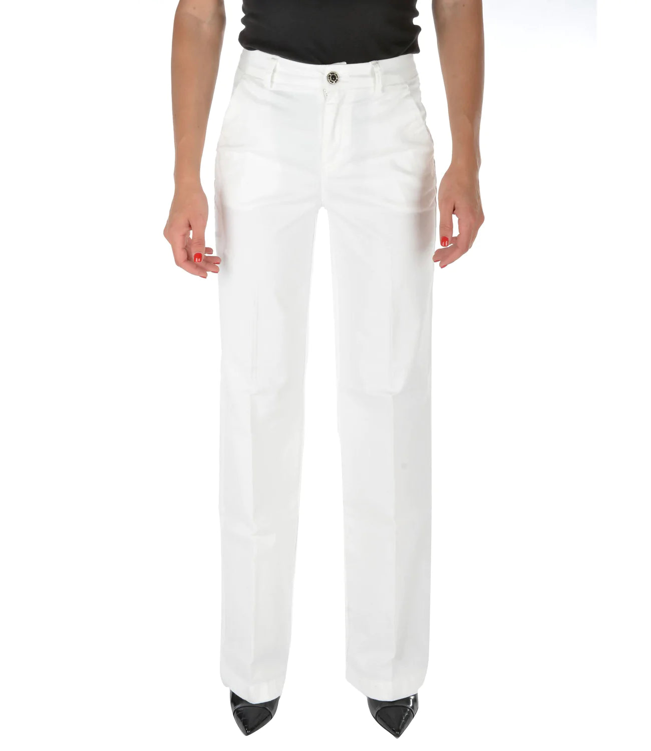 Liu Jo WF2459T819110701 Pantalone Liu Jo Jeans Avorio