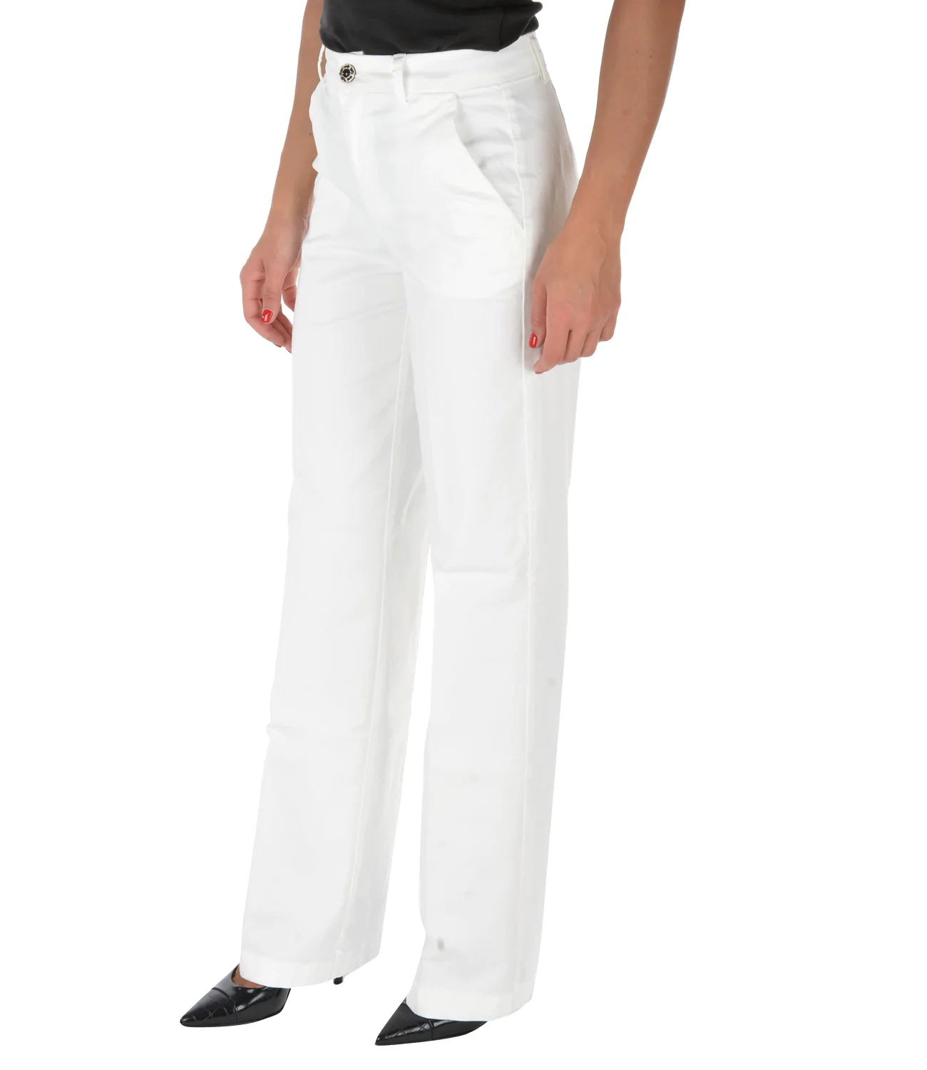 Liu Jo WF2459T819110701 Pantalone Liu Jo Jeans Avorio