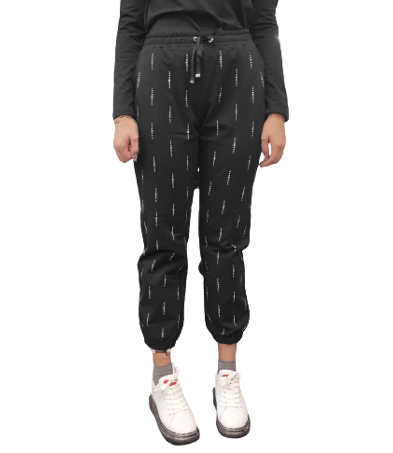 Liu Jo Liu Jo Pantalone joggers Donna Mod. TF2159 F0094 T9912 BLACK Nero