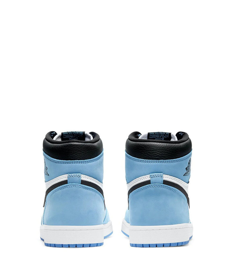 Nike Sneakers UNISEX Mod. AIR JORDAN 1 HIGHT GS WHITE UNIVERSITY 575441 134 Celeste Blu