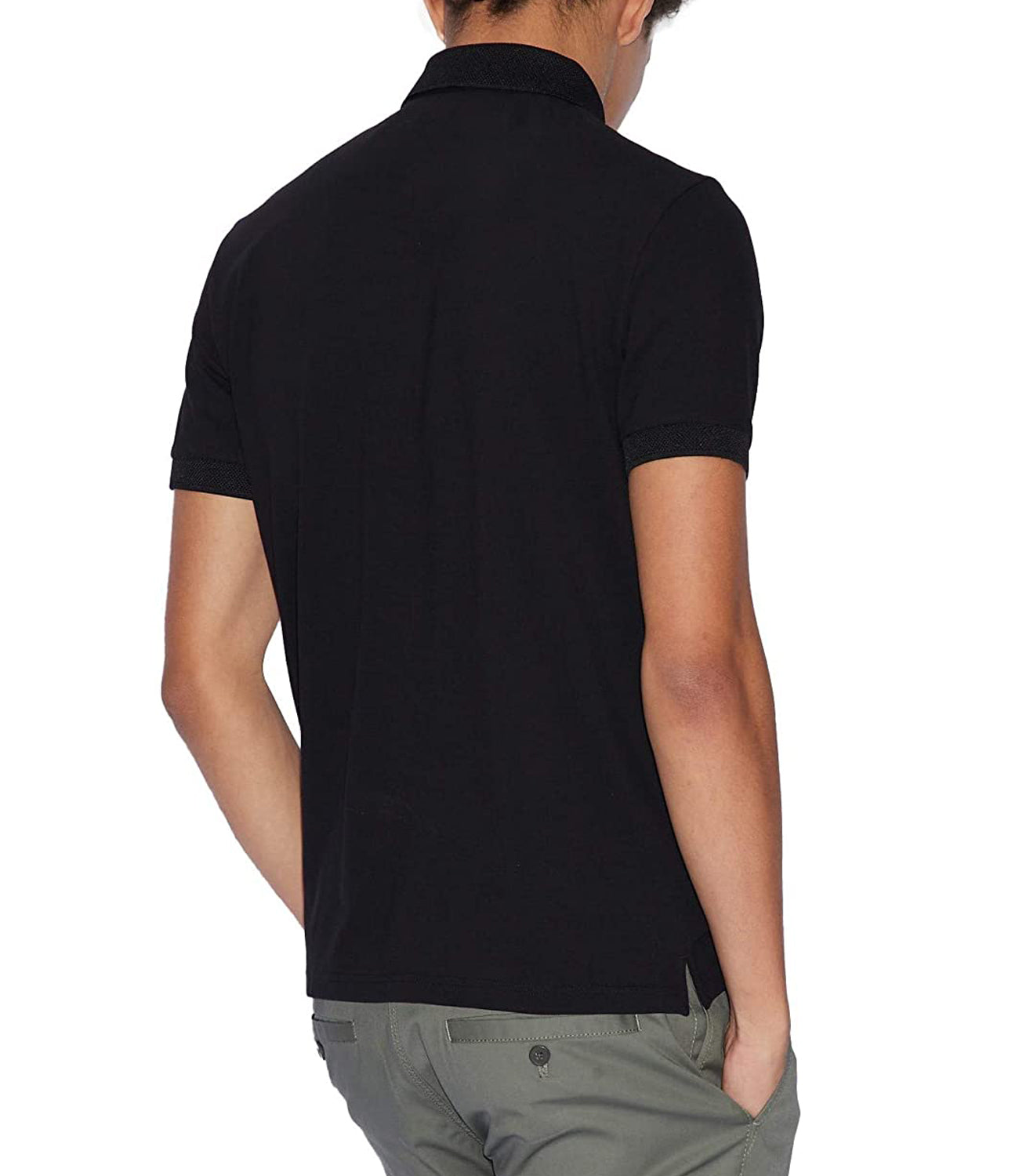 A|X Armani Exchange Polo Manica corta Uomo Mod. 8NZF91 ZJ81Z 1200 Black Nero