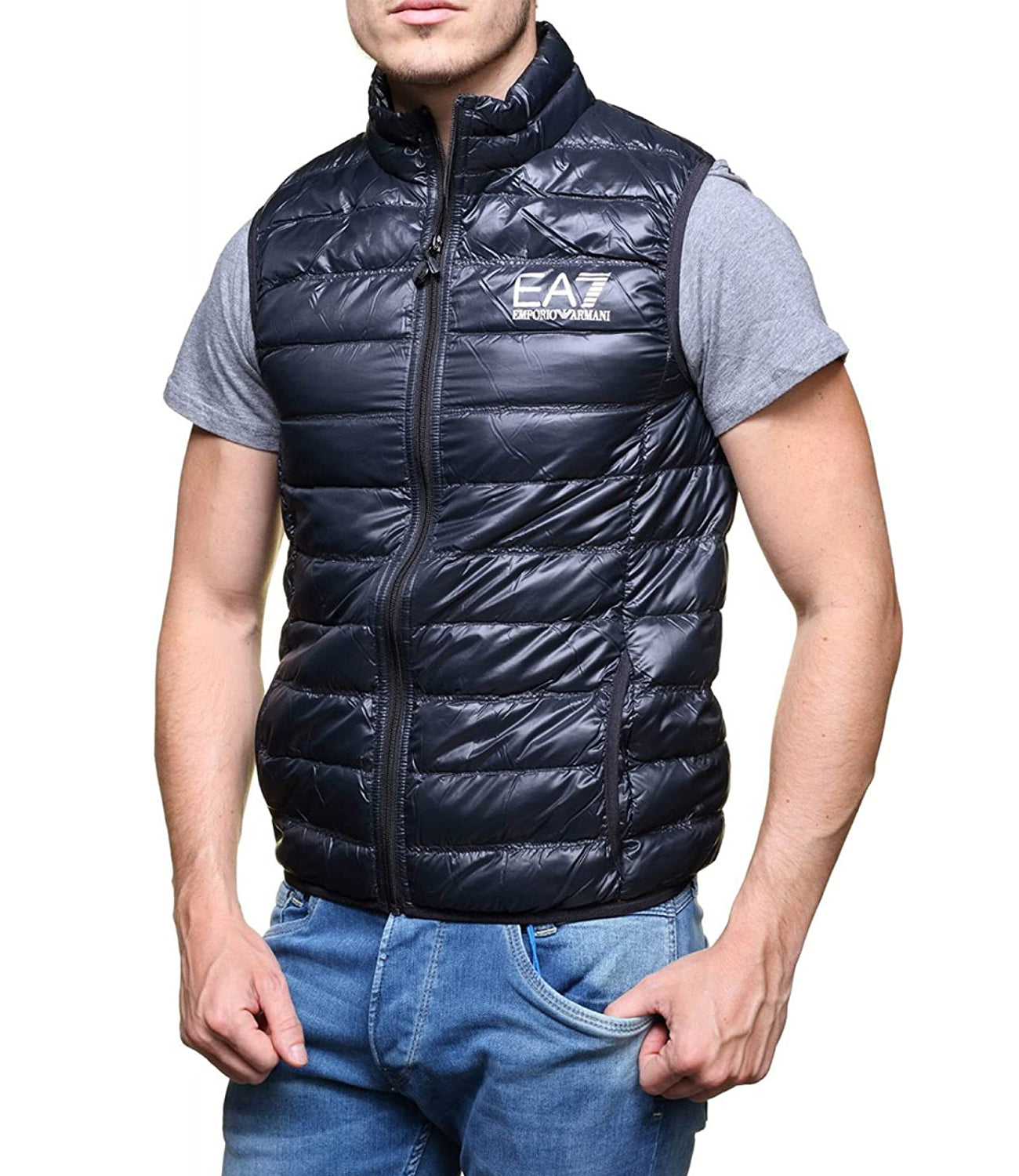 Ea7 Emporio Armani Smanicato Uomo Mod. 8NPQ01 PN29Z 1578 Blu