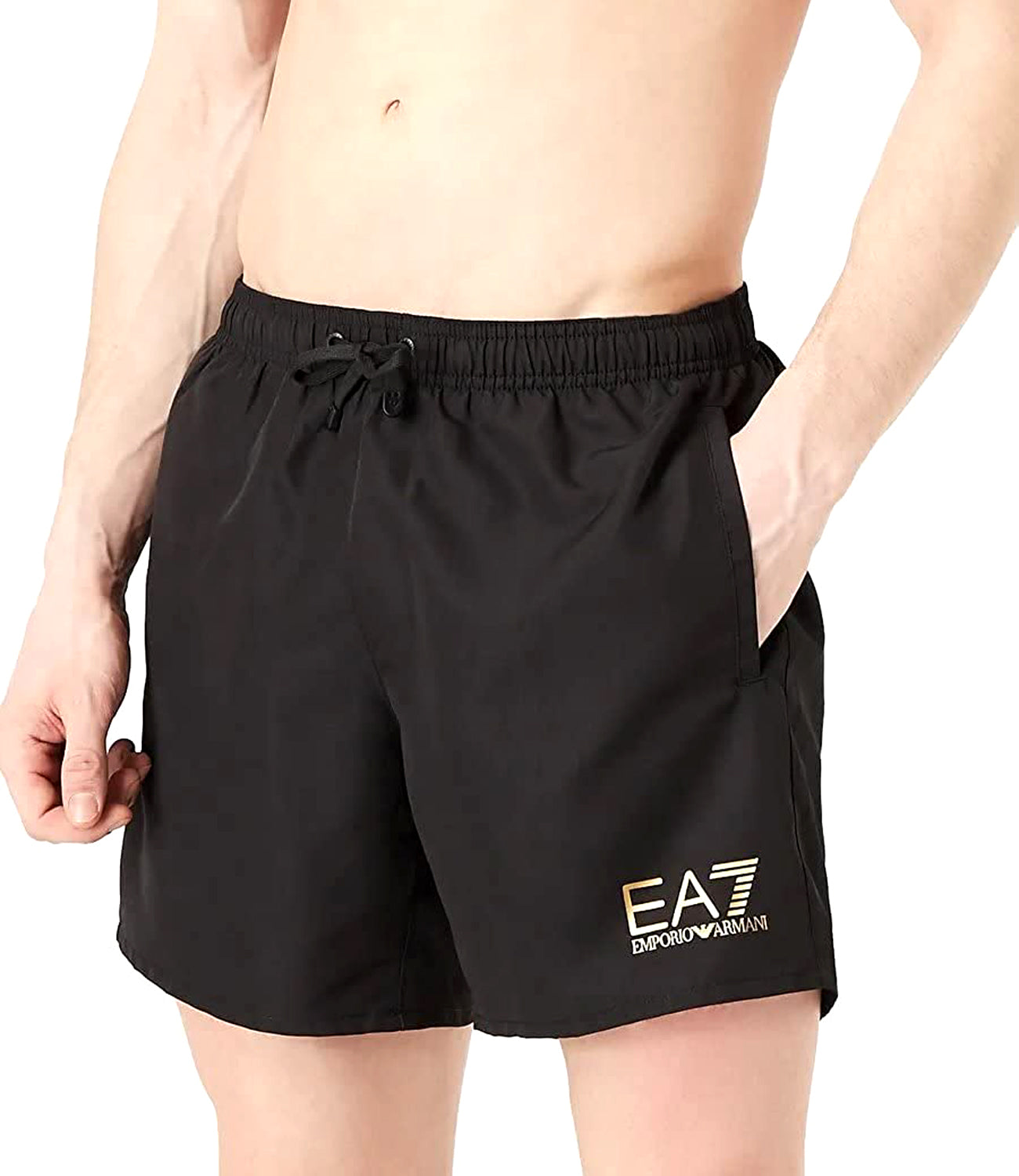 Ea7 Emporio Armani Short Mare Uomo Mod. 902000 CC721 00120 BLACK Nero