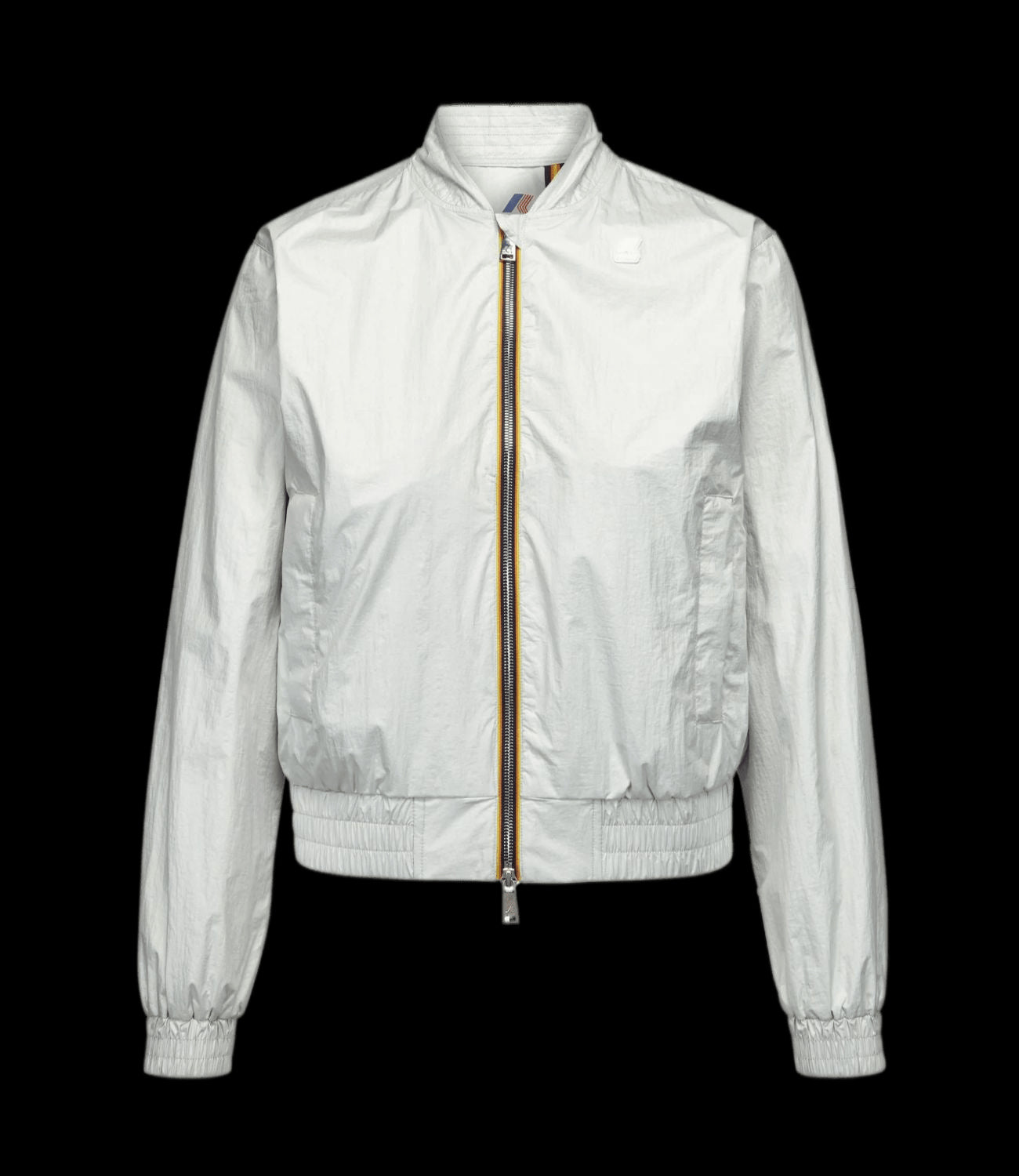 K-Way Giubbotto corto Donna Mod. K5114QW AMAURETTE IRIDESCENT METAL 001 WHITE Bianco