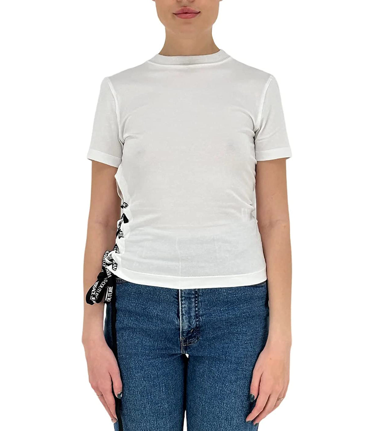 Versace Versace T-shirt Donna Mod. 74HAH615 003 WHITE Bianco