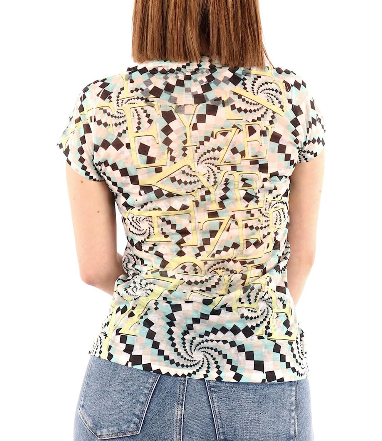 YES ZEE T-shirt Donna Mod. T236 Y101 2954 FANTASIA Multicolore