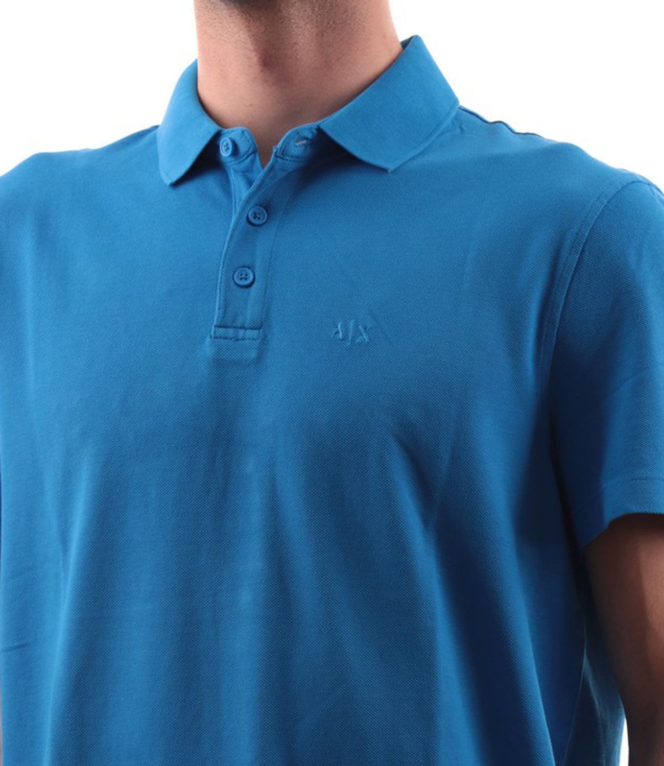 A|X Armani Exchange Polo M/C Uomo Mod. 3DZFAB ZJXUZ 1559 Royal Blu