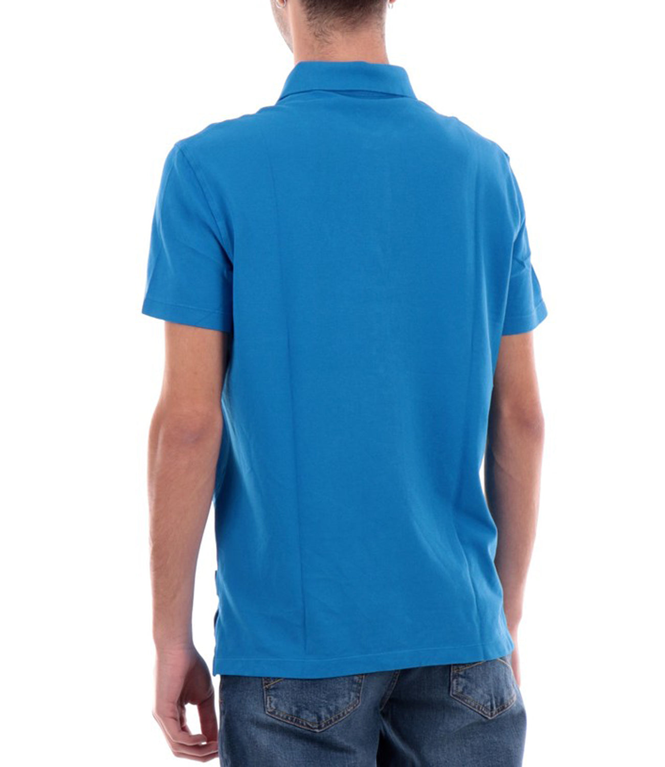 A|X Armani Exchange Polo M/C Uomo Mod. 3DZFAB ZJXUZ 1559 Royal Blu