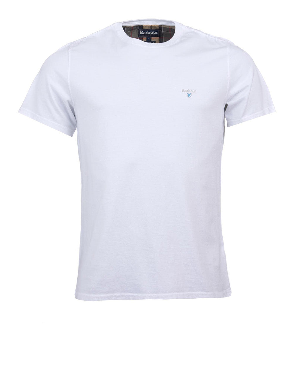 T-shirt Barbour Tartan Sports da Uomo - Bianco