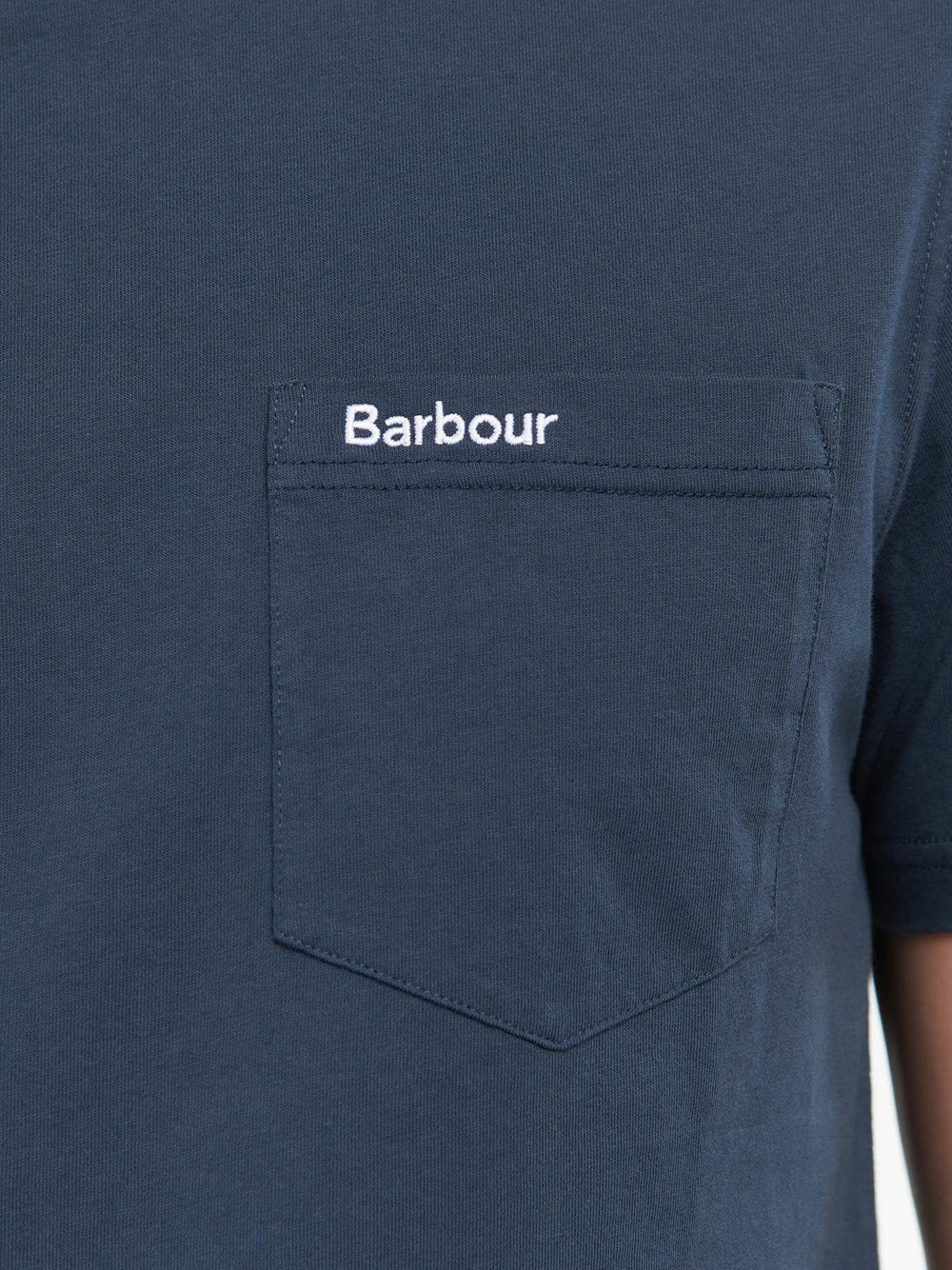 T-shirt Barbour Langdon Pocket da Uomo - Blu