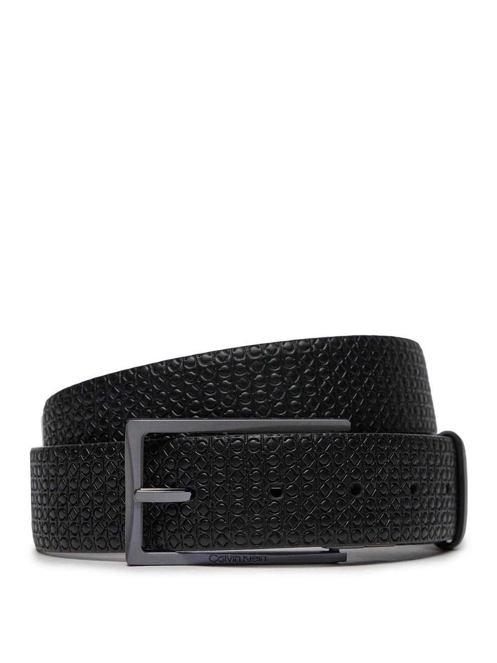 Cintura Calvin Klein Frame Mono 35Mm da Uomo - Nero
