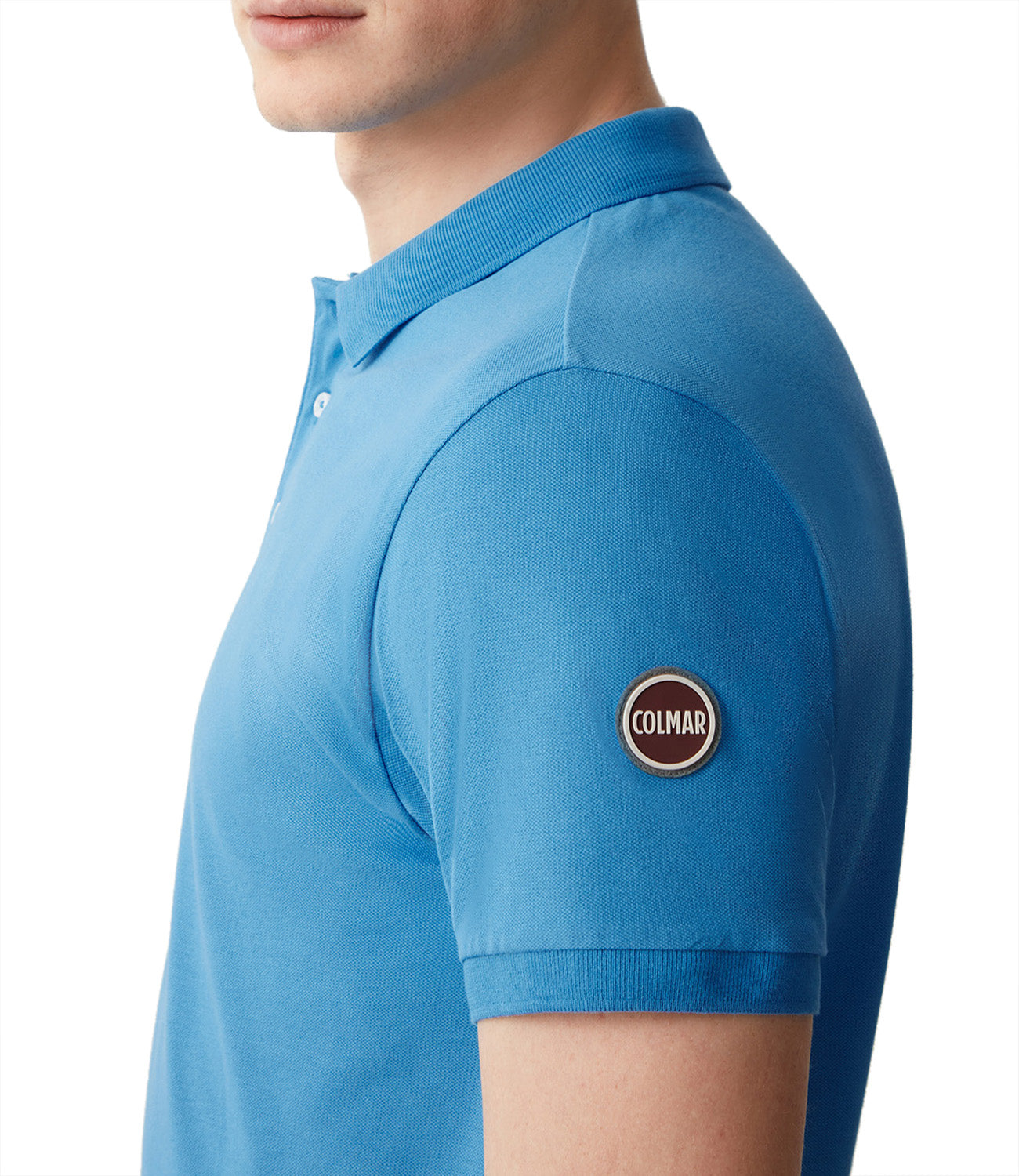 Colmar Polo M/C Uomo Mod. 7646 4SH 672 Celeste Blu