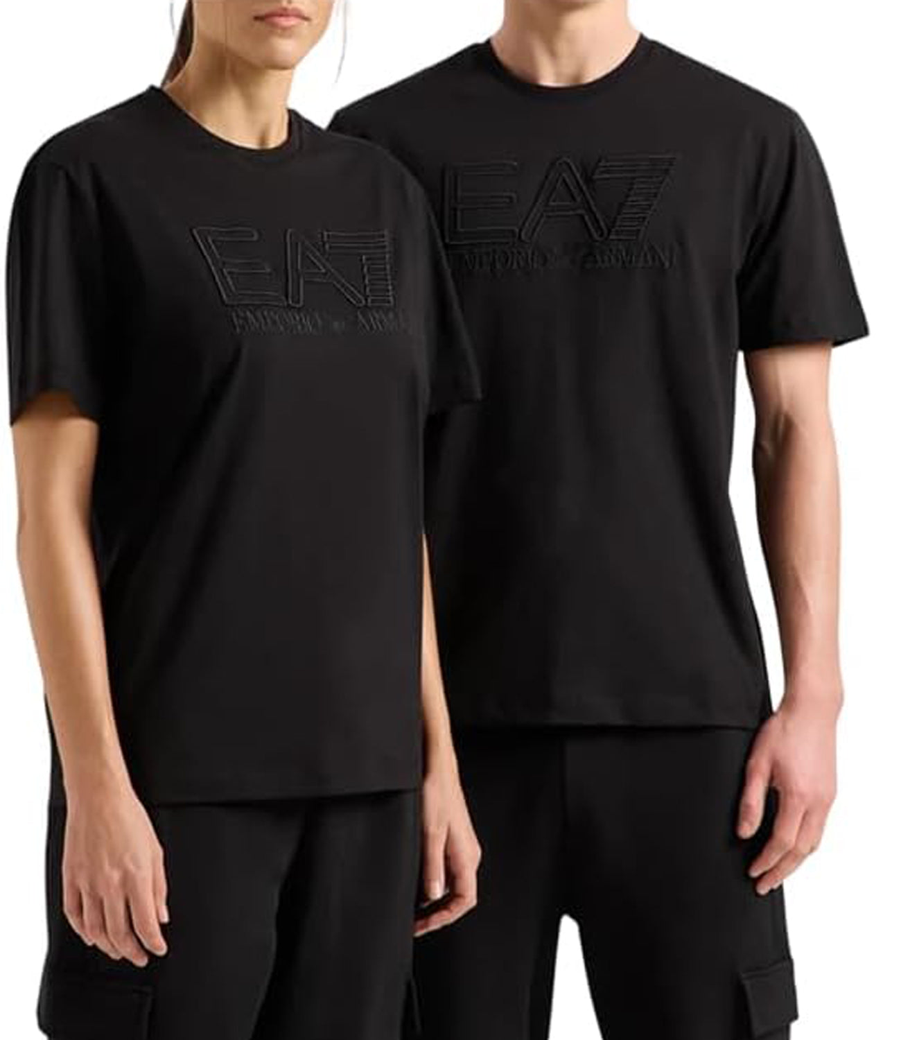 Ea7 Emporio Armani T-shirt UNISEX Mod. 3DUT05 PJUTZ 1200 Black Nero