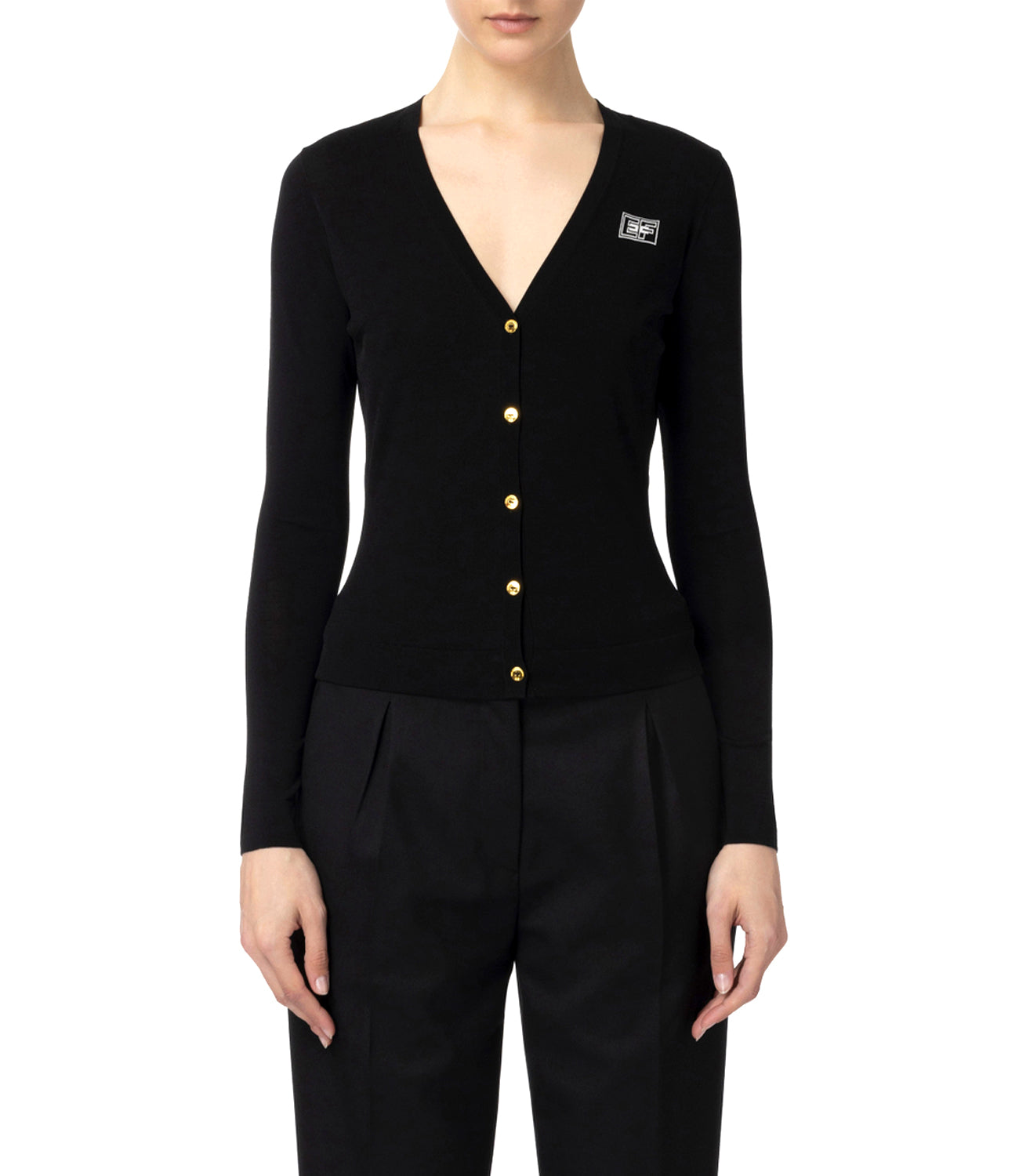 ElISABETTA FRANCHI Maglia Donna Mod. MK08B4 2E2 110 Nero
