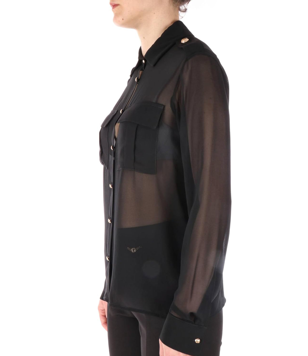 Gaëlle Paris GAëLLE Camicia Manica Lunga Donna Mod. GAABW00420 Nero