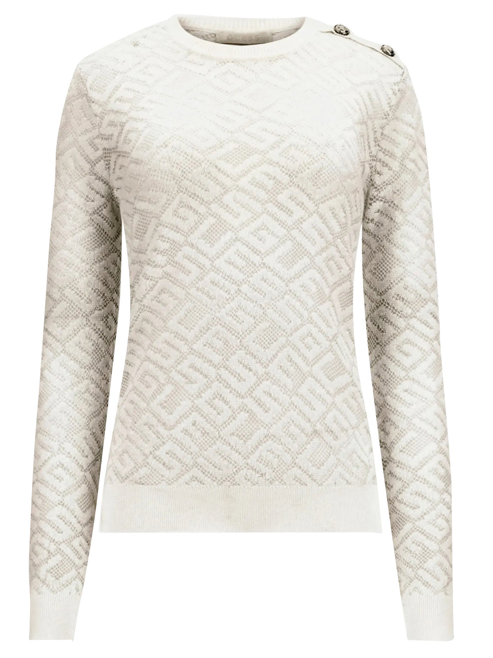 Guess Maglia Donna Mod. W4RR28 Z3C90 G012 Panna Avorio