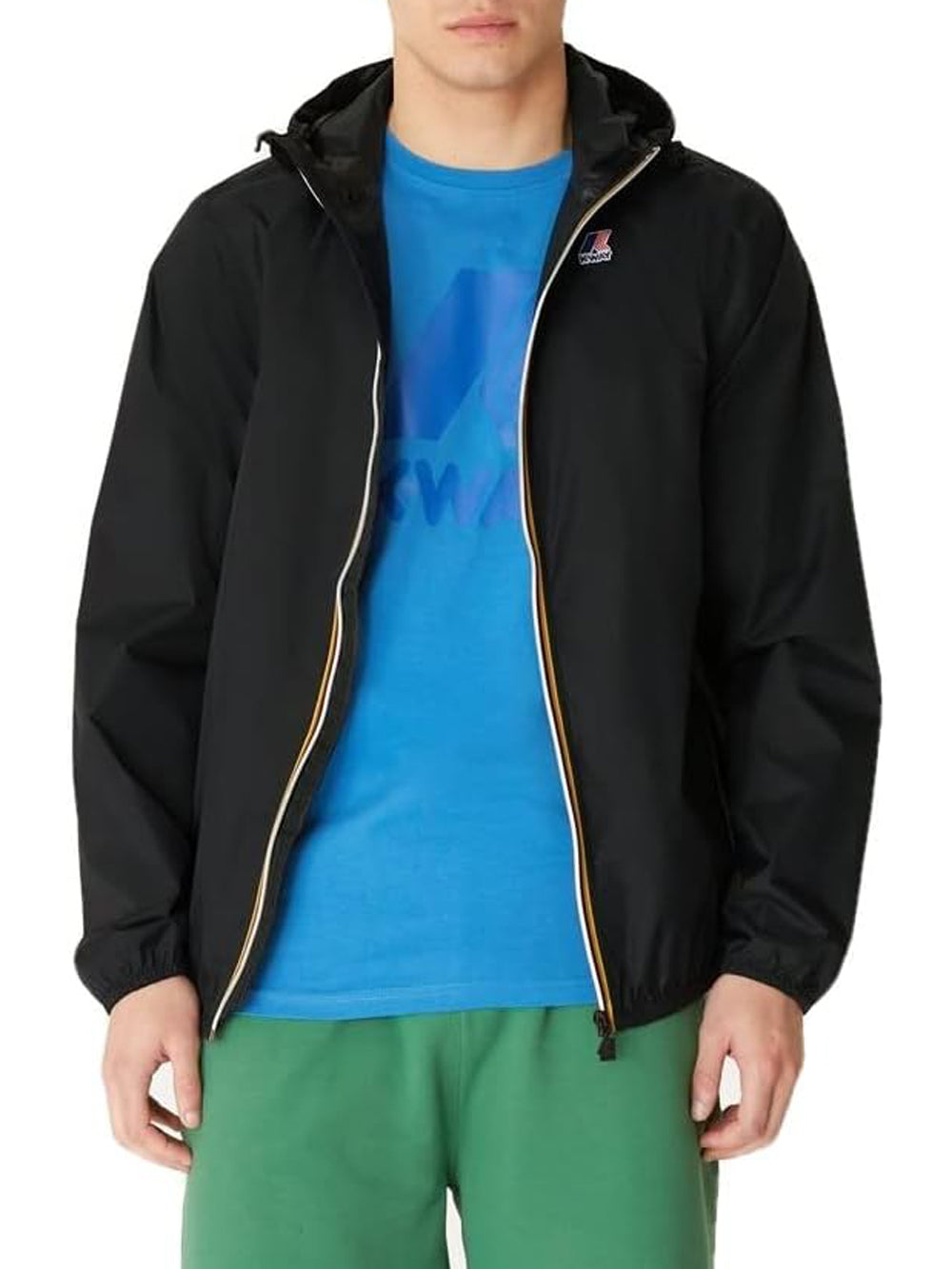 K-Way Giubbotto corto Unisex Mod. K004BD0 LE VRAI 3.0 CLAUDE USY Black Nero