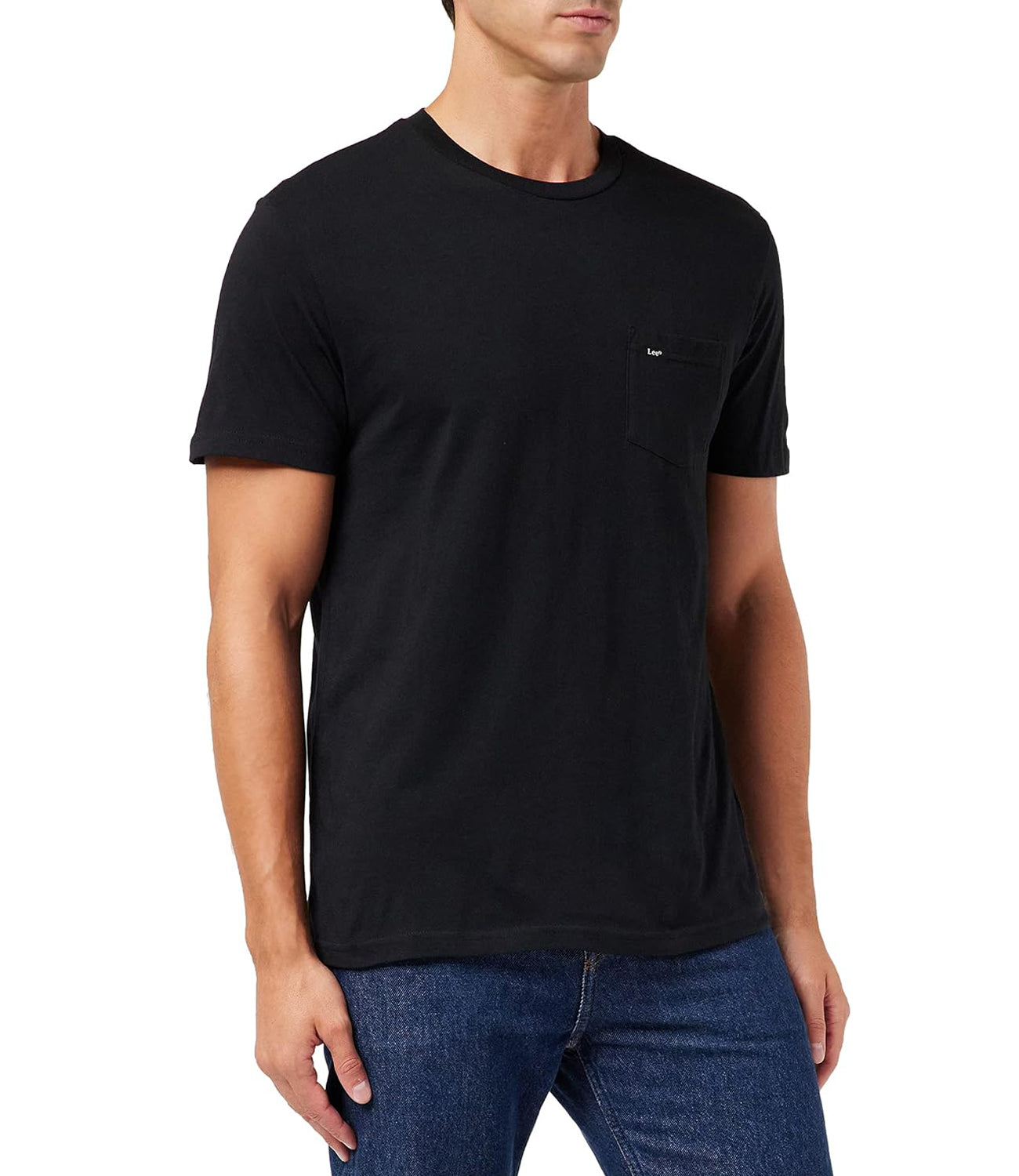 Lee T-shirt Uomo Mod. 112115058 TASCHINO Black Nero
