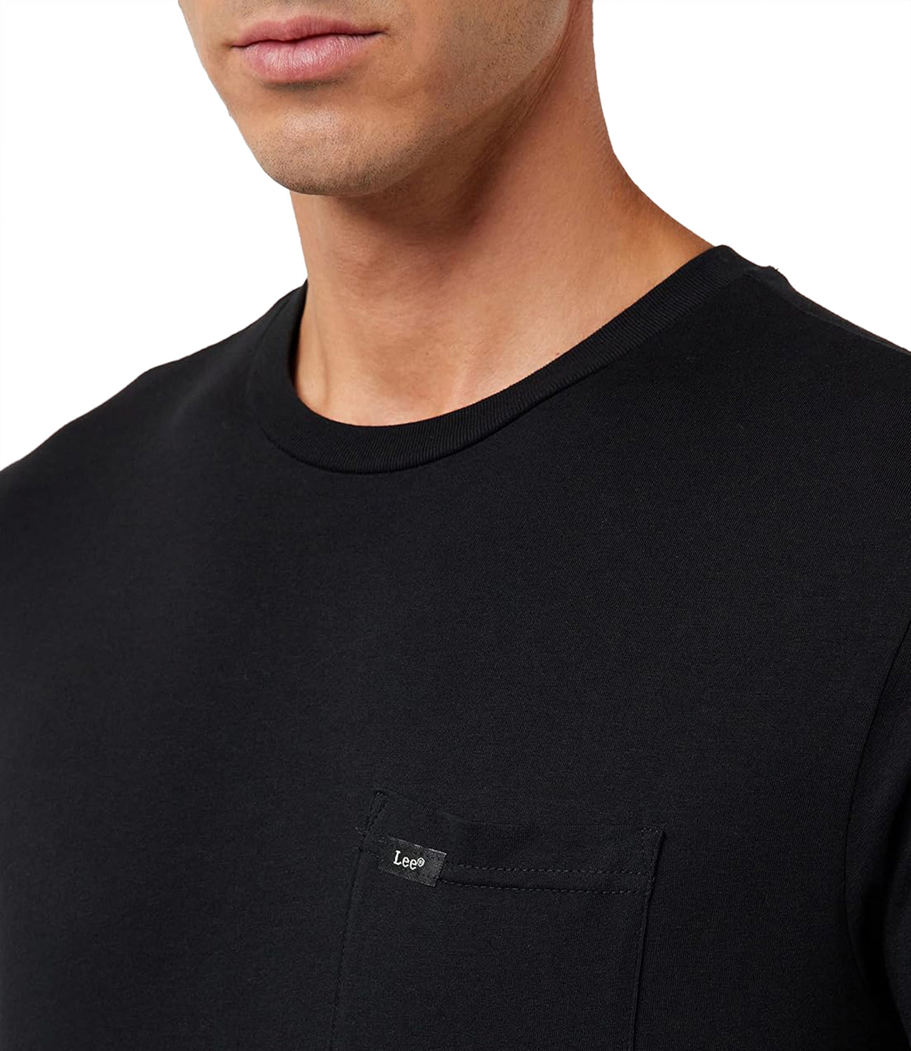 Lee T-shirt Uomo Mod. 112115058 TASCHINO Black Nero