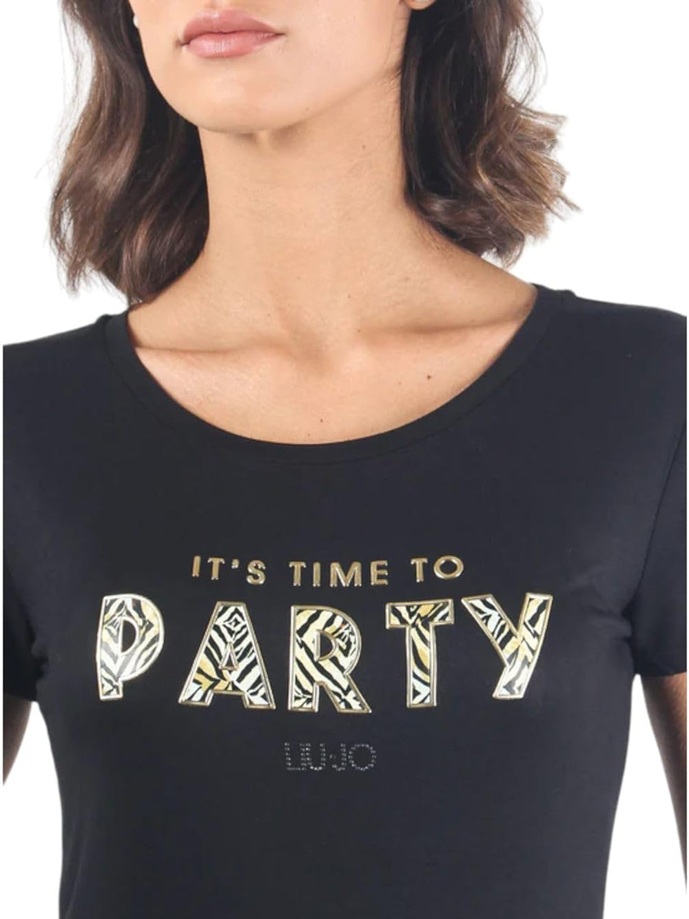 Liu Jo Liu Jo Beachwear T-shirt Donna Mod. VA4124 JS360 N9239 Black Nero