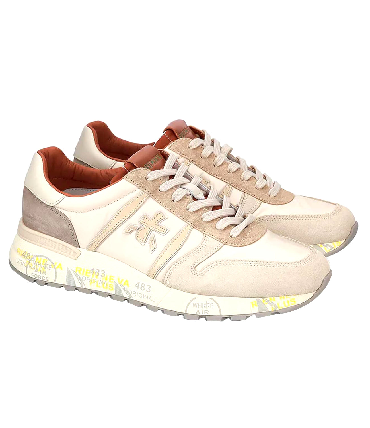 Premiata Sneakers Uomo Mod. LANDER 6633 Beige