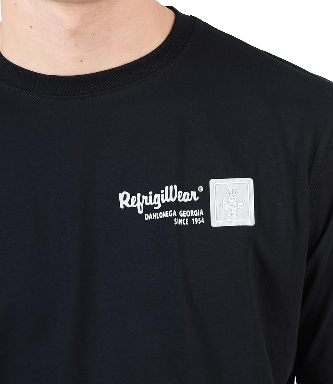 Refrigiwear T-shirt Uomo Mod. BLANCO JE9101 G0600 Black Nero