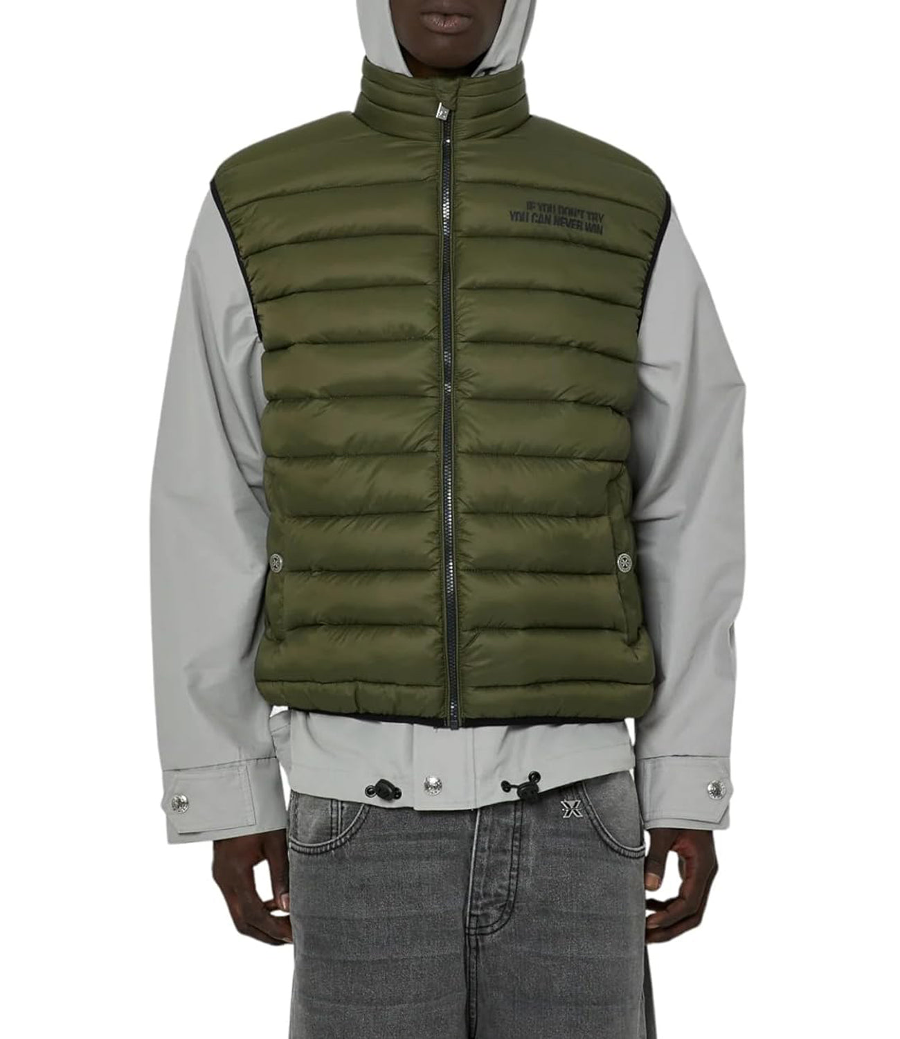 John Richmond John Richmond Smanicato Uomo Mod. UMP24022PI GREEN LIC GREEN Verde