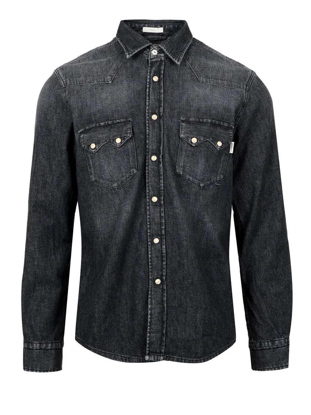 Camicia Jeans Roy Rogers Western da Uomo - Nero
