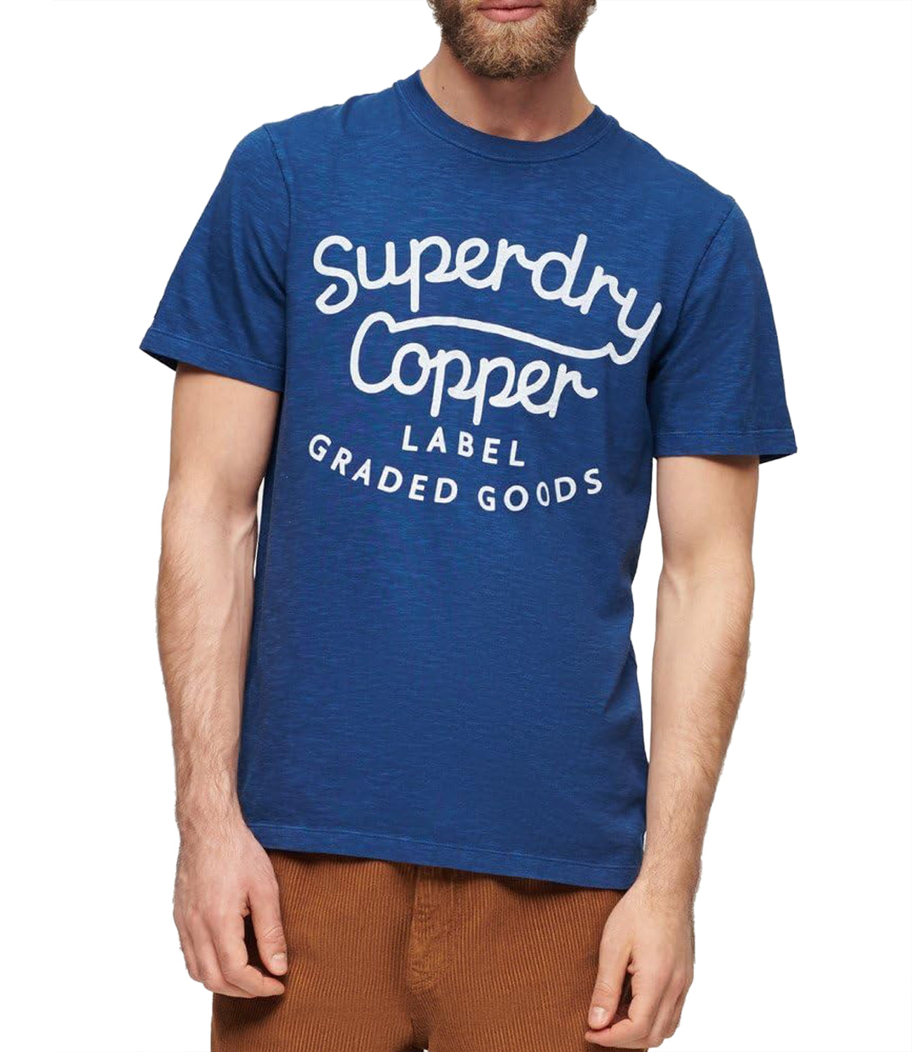 Superdry T-shirt Uomo Mod. M1011905A 2AM Blu