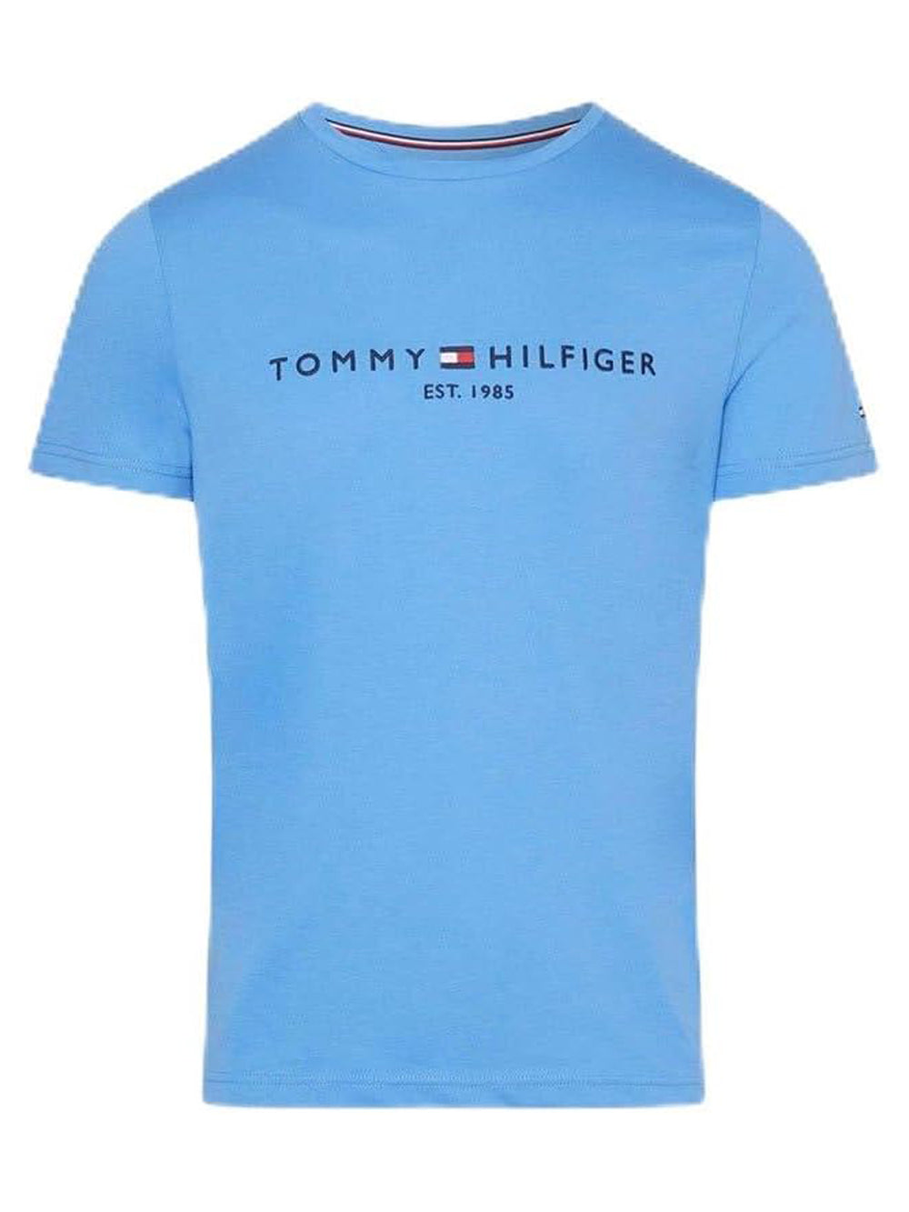 Tommy Hilfiger T-shirt Uomo Mod. MW0MW11797 C30 Celeste Blu