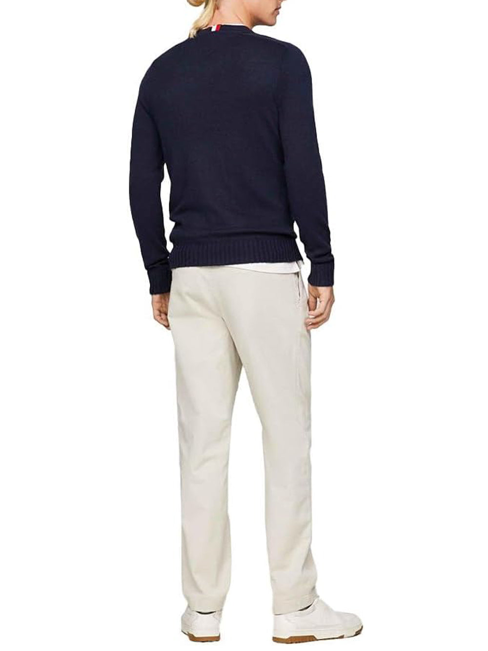 Tommy Hilfiger Maglione Girocollo Uomo Mod. MW0MW33100 MERINO DW5 Blu