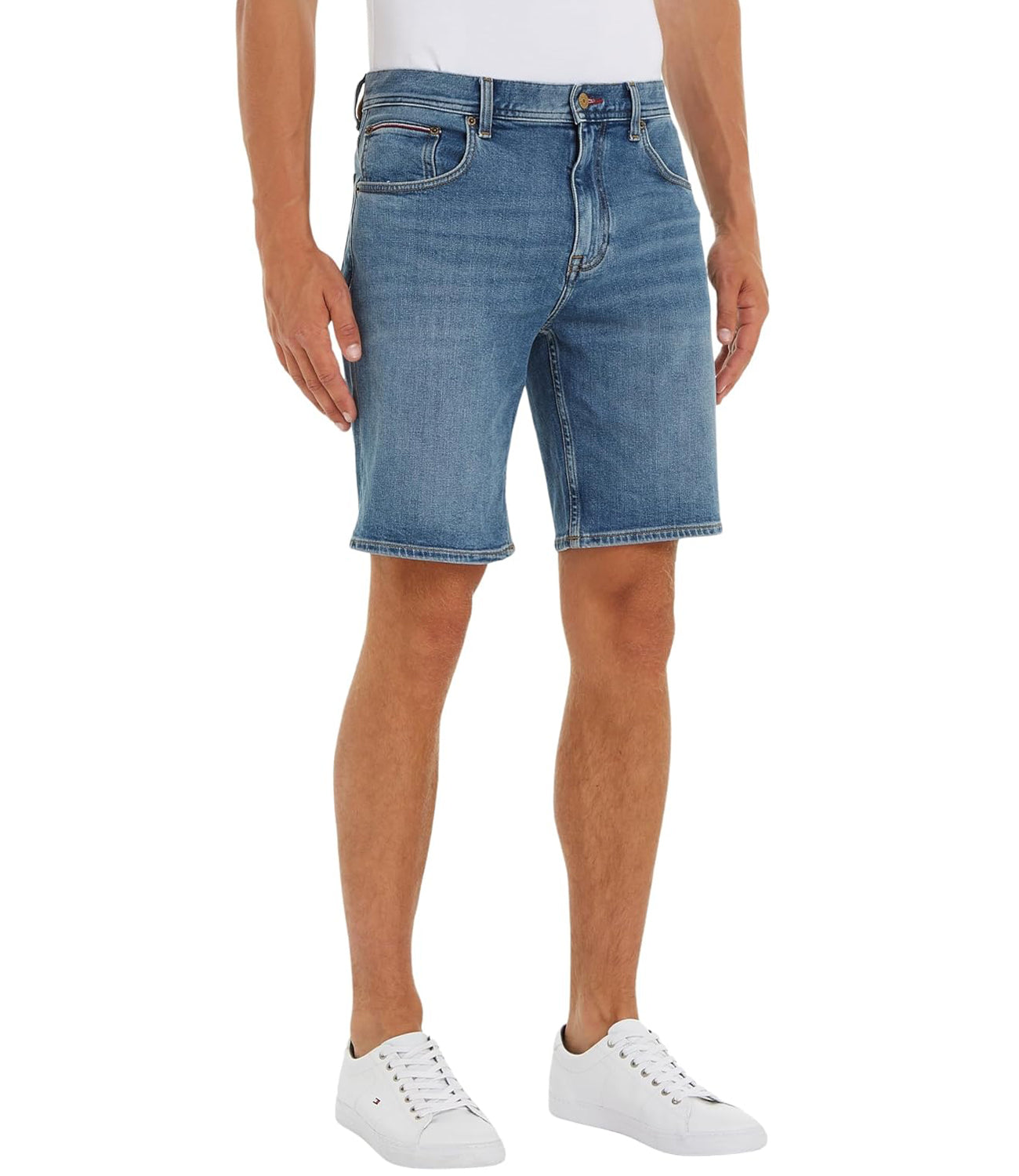 Tommy Hilfiger Bermuda Uomo Mod. MW0MW35172 1BC Denim Blu