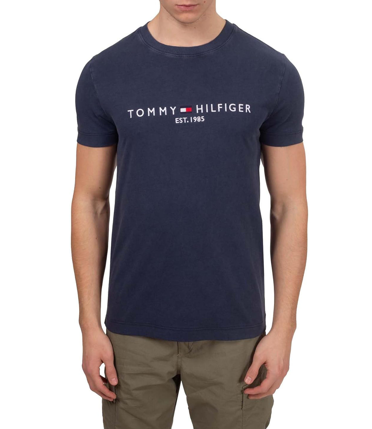 Tommy Hilfiger T-shirt Uomo Mod. MW0MW35186 DW5 Blu