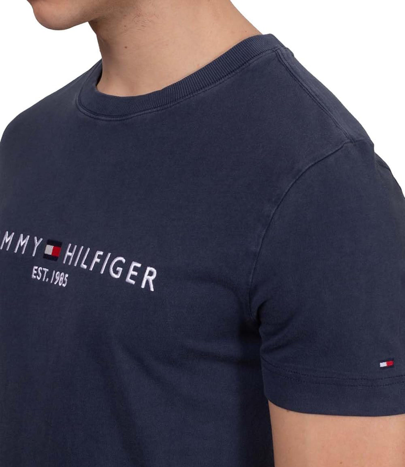 Tommy Hilfiger T-shirt Uomo Mod. MW0MW35186 DW5 Blu