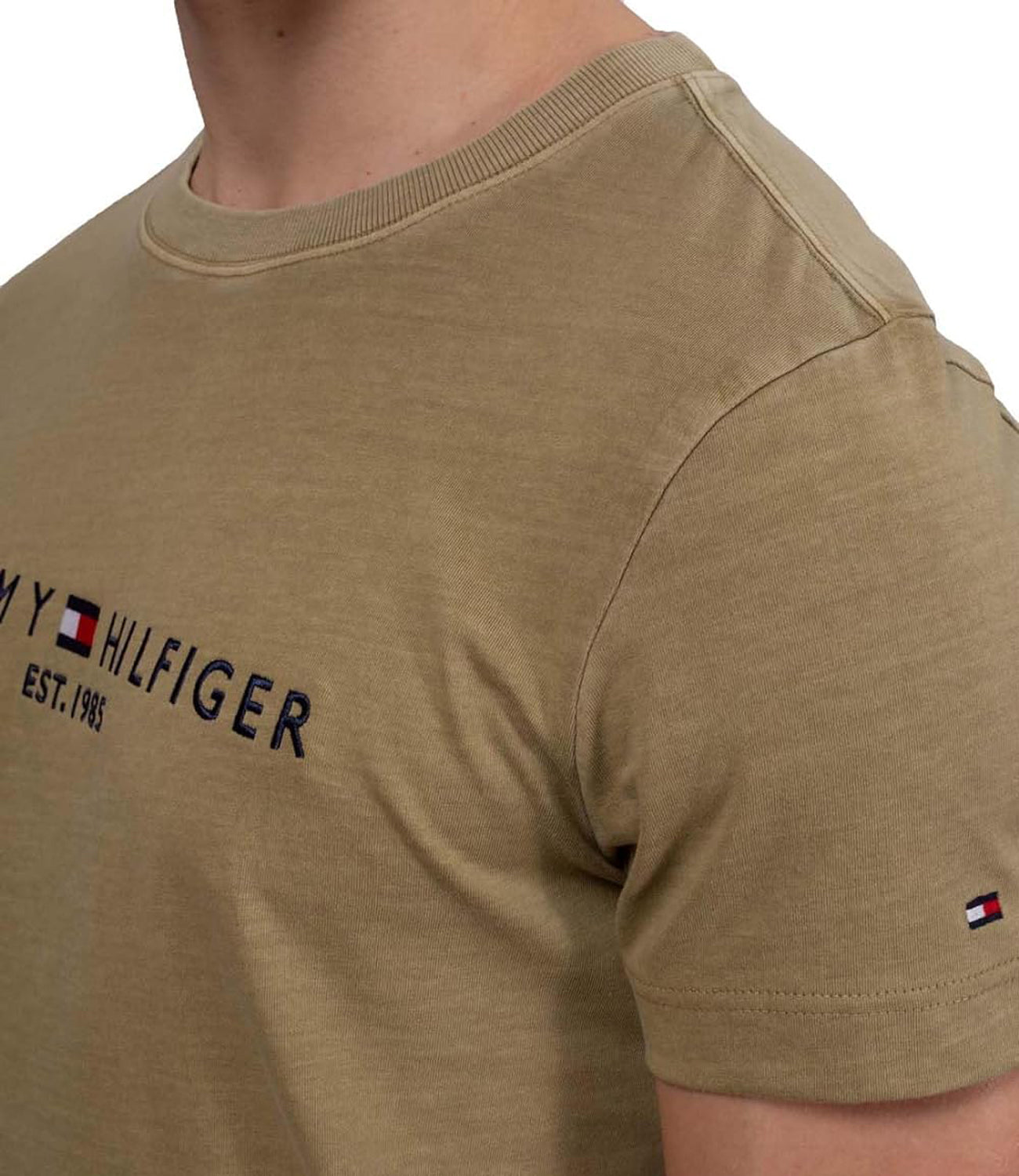 Tommy Hilfiger T-shirt Uomo Mod. MW0MW35186 L9F Olive Verde