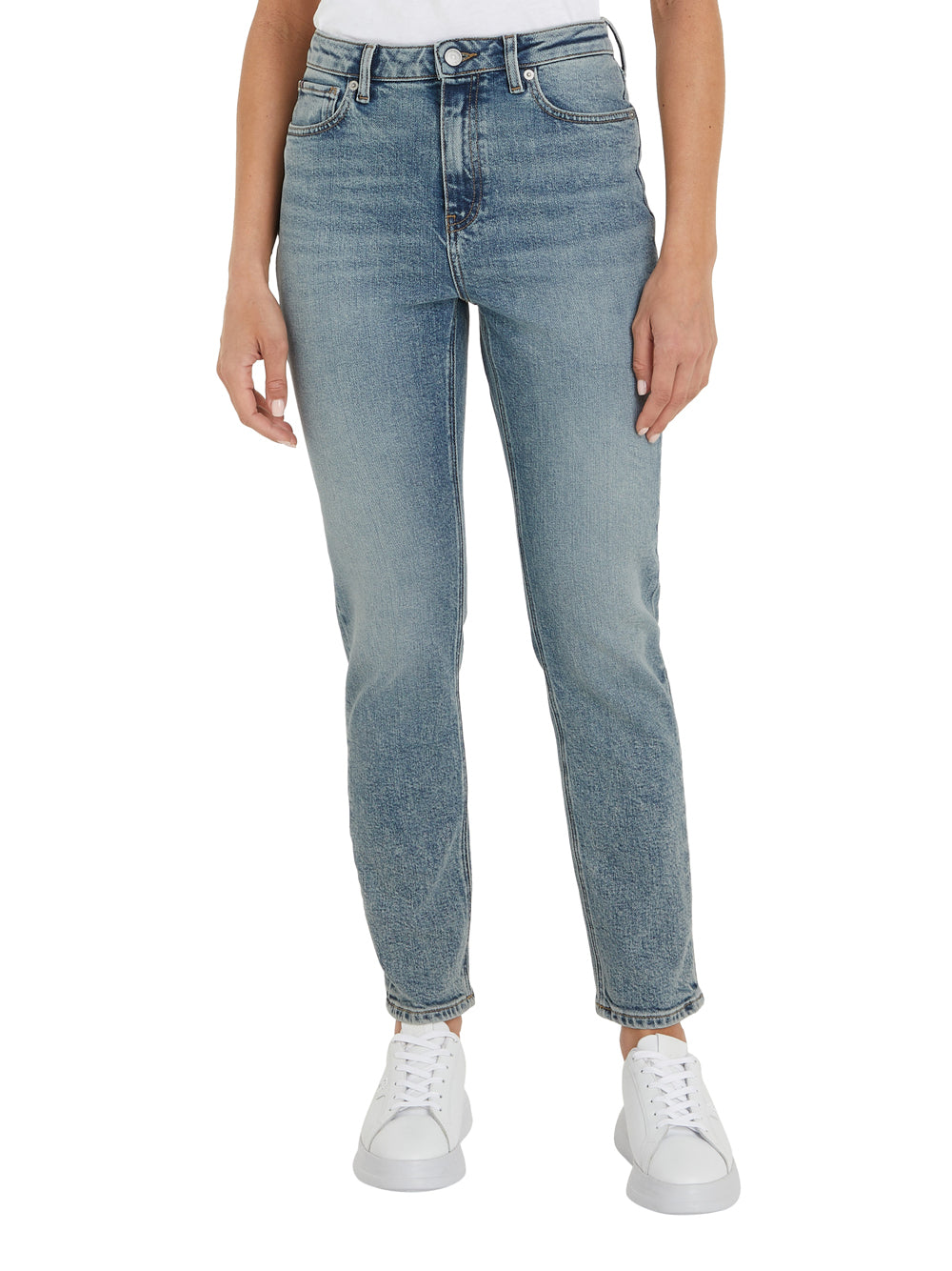 Jeans Slim Tommy Hilfiger Cigarette Hw da Donna - Denim