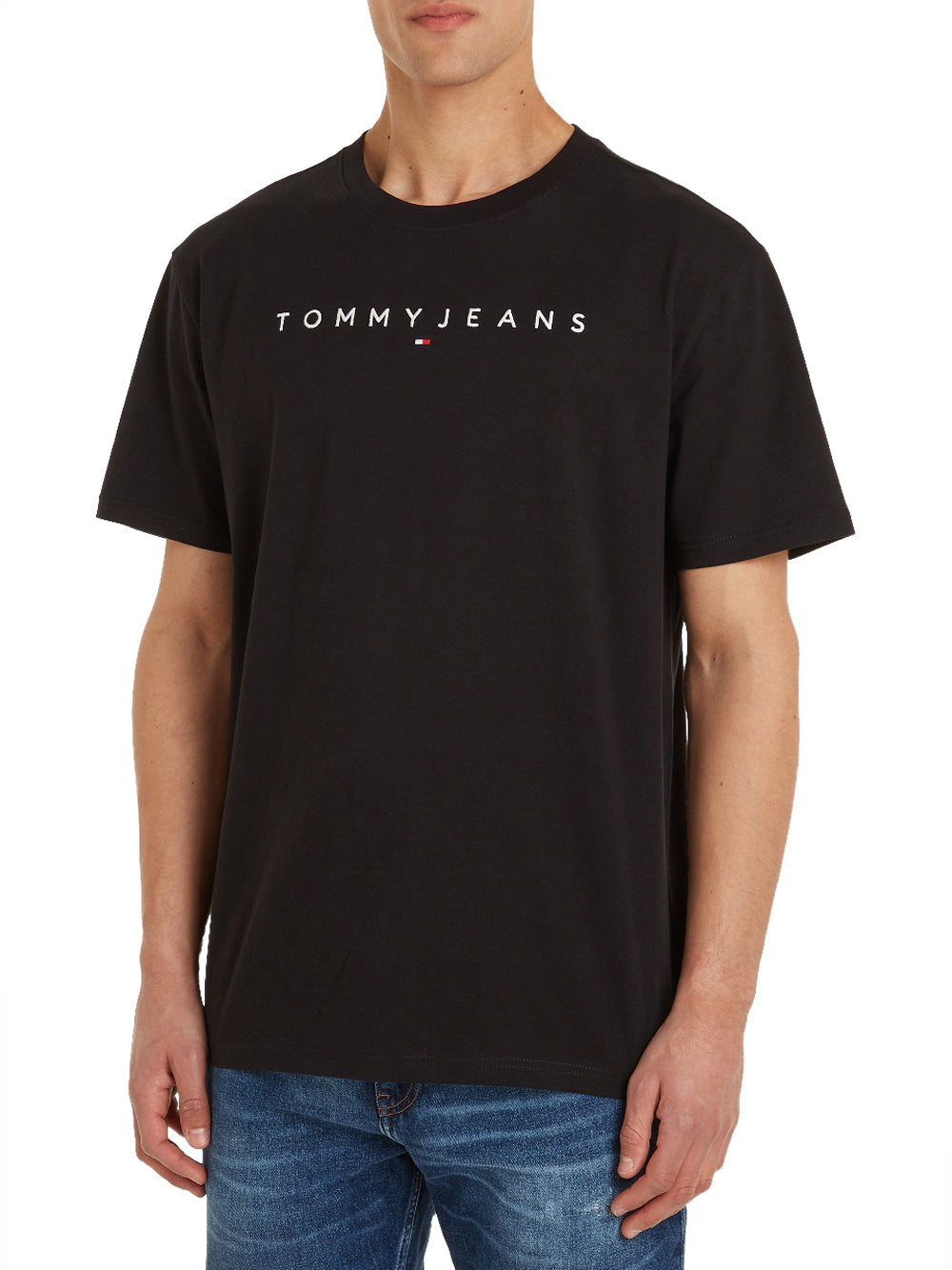 Tommy Hilfiger Tommy Jeans T-shirt Uomo Mod. DM0DM17993 BDS Black Nero