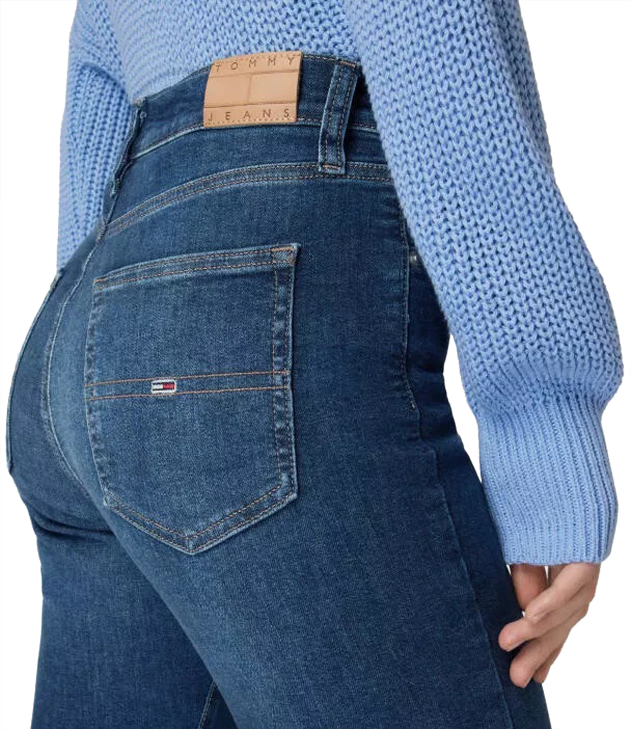 Tommy Hilfiger Tommy Jeans Jeans Donna Mod. DW0DW17156 SYLVIA FLR 1A5 Denim Blu