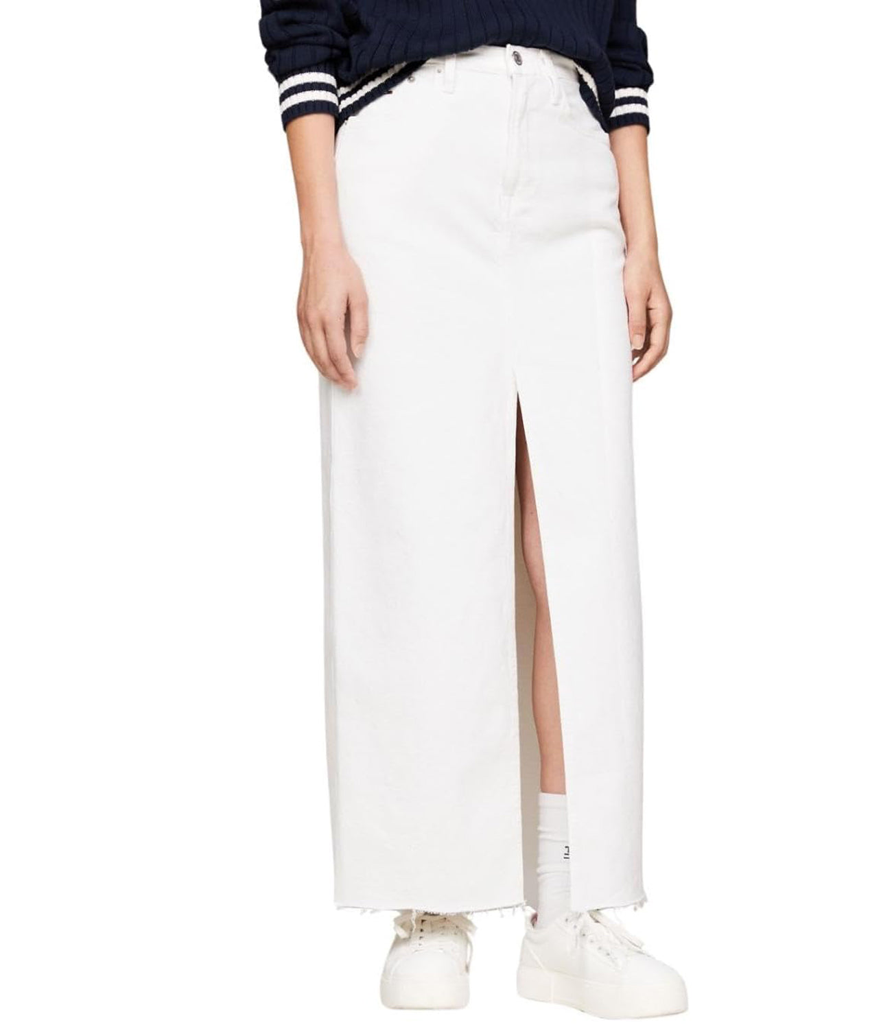 Tommy Hilfiger Tommy Jeans Gonna Donna Mod. DW0DW17991 1CE White Bianco