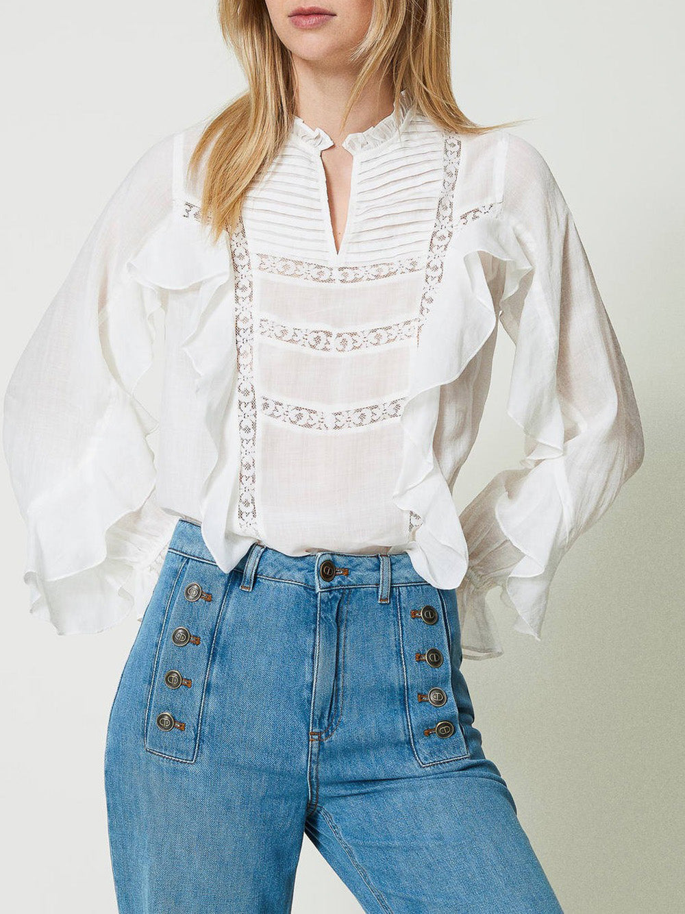 Blusa Twin Set da Donna - Bianco