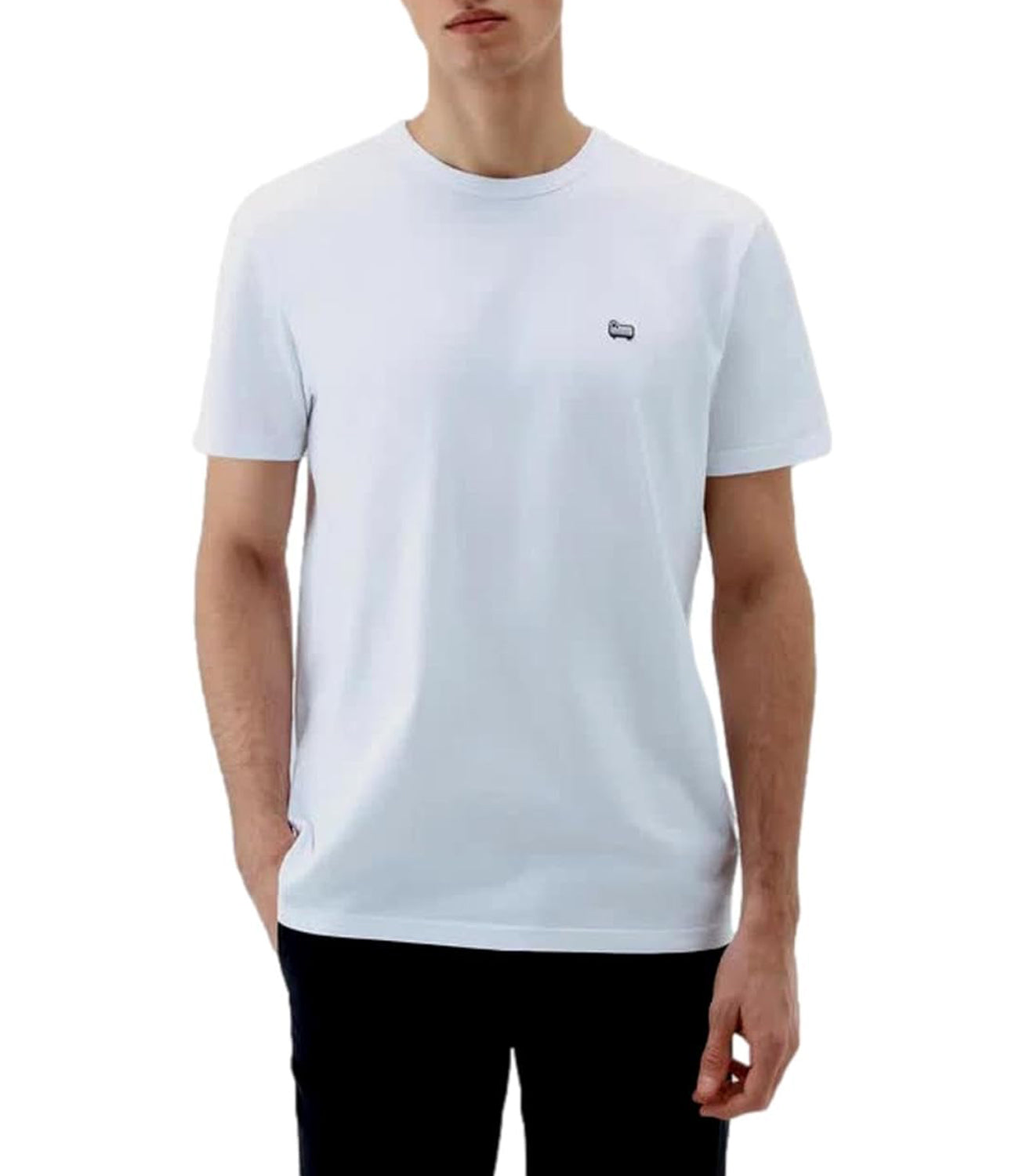 Woolrich T-shirt Uomo Mod. CFWOTE0093 SHEEP TEE 8141 White Bianco