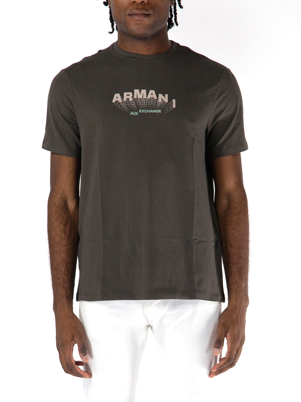 T-shirt Armani Exchange da Uomo - Marrone