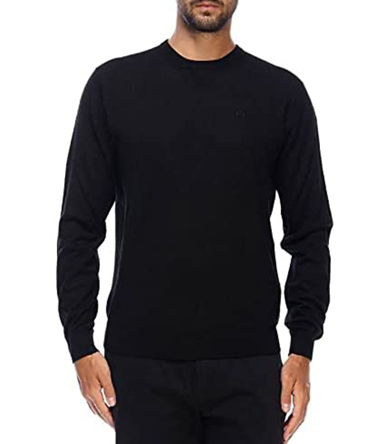 A|X Armani Exchange Pullover Uomo Mod. 8NZM3A-ZM8AZ 1200 BLACK Nero