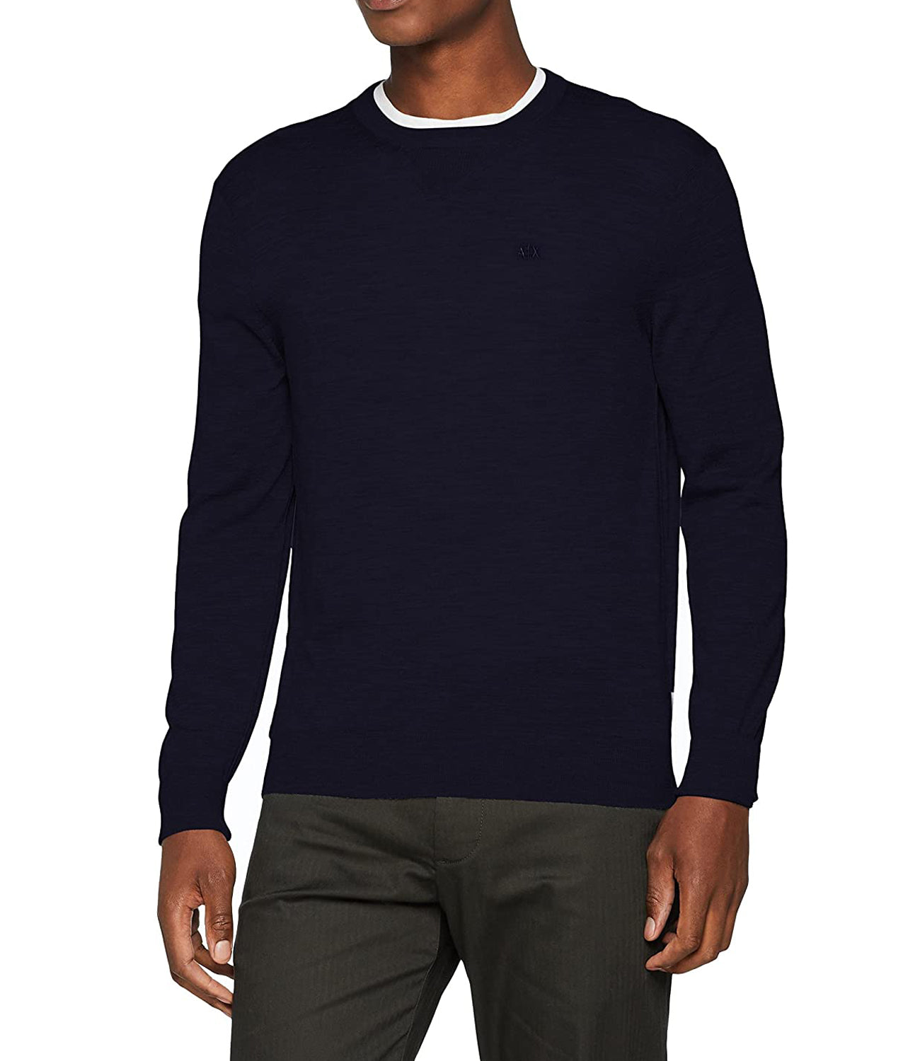 A|X Armani Exchange Pullover Uomo Mod. 8NZM3A-ZM8AZ 1510 NAVY Blu