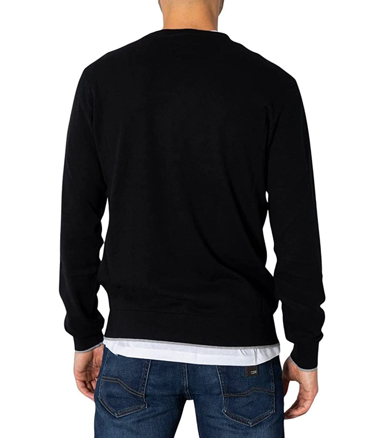 A|X Armani Exchange Maglione Girocollo Uomo Mod. 8NZM6A ZM1HZ 1200 Black Nero