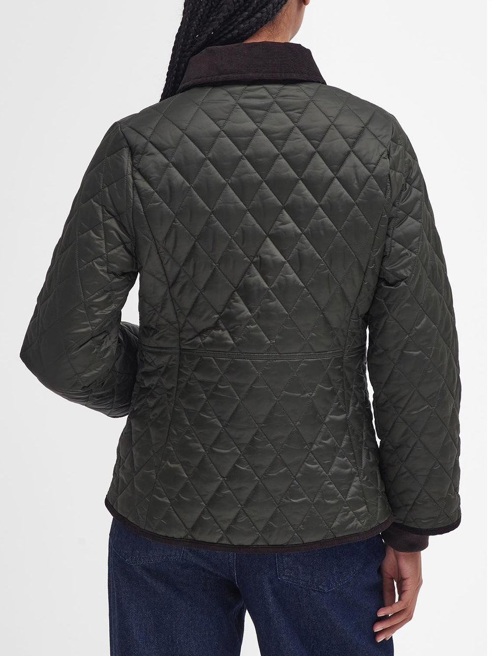 Giubbino Barbour Fitted Beadnell Quilt da Donna - Verde