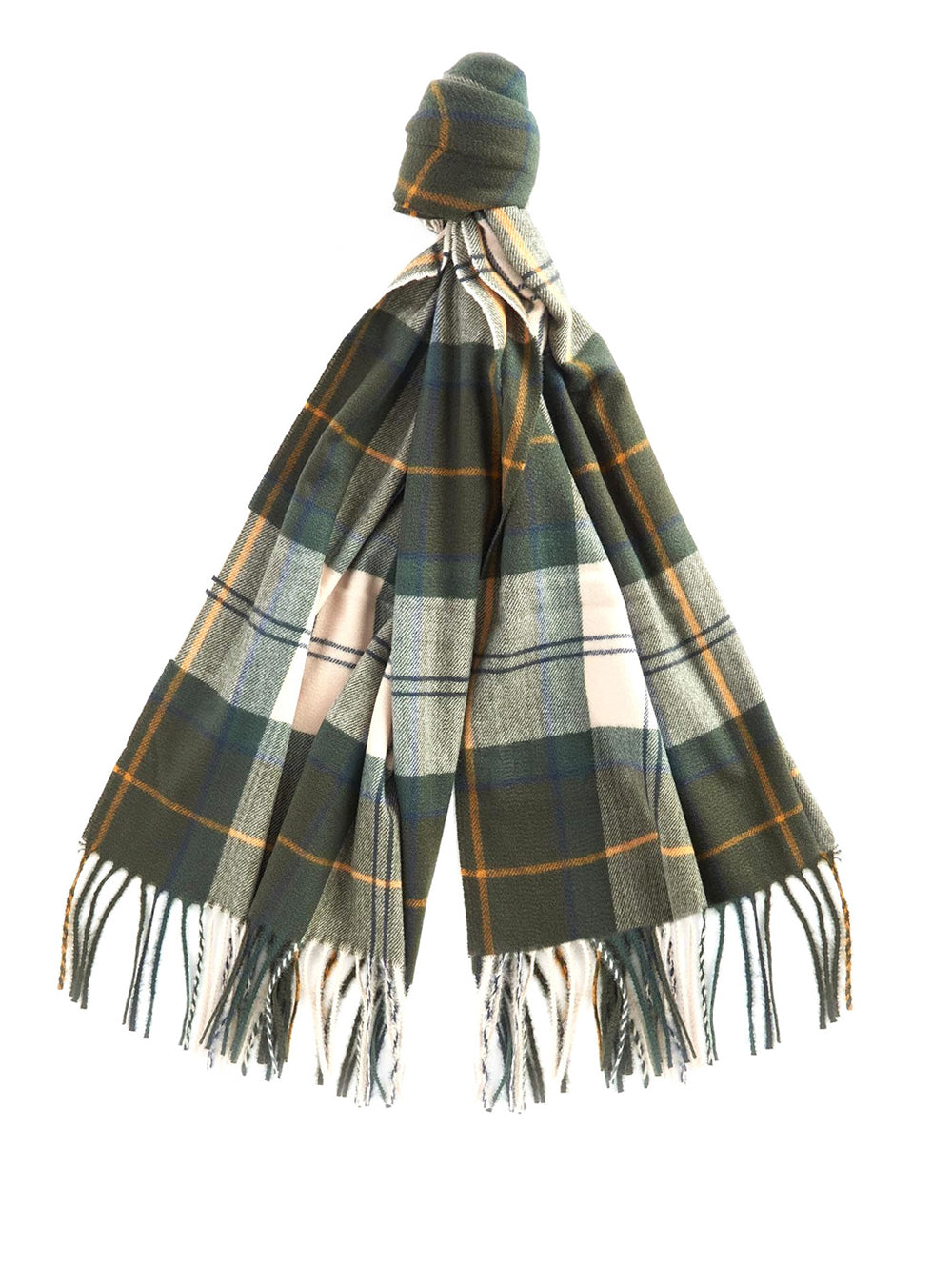 Sciarpa Barbour Stanway Tartan da Donna - Verde