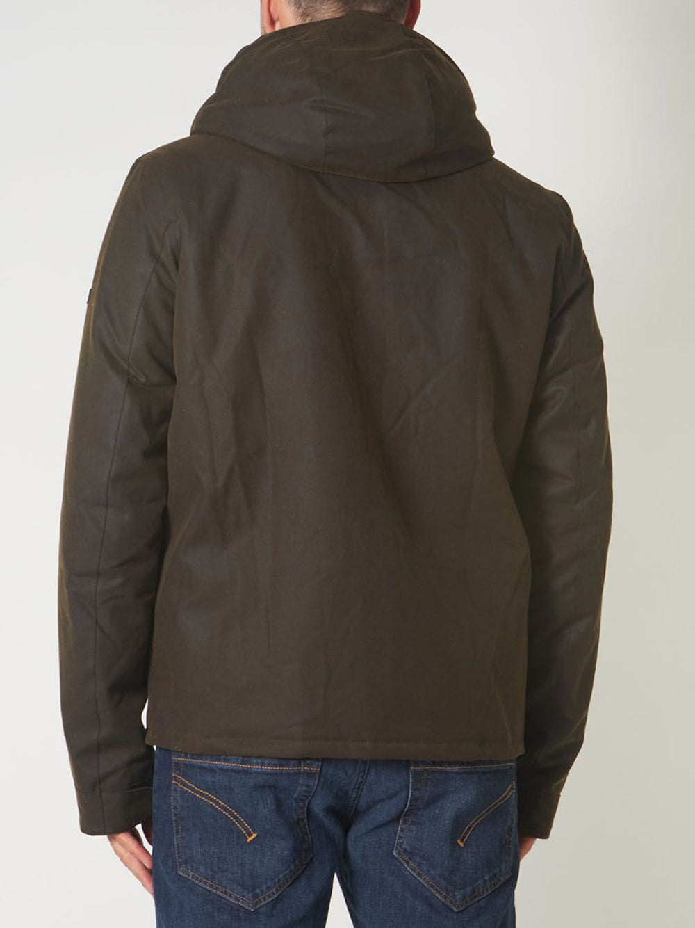 Giubbotto Barbour Kevlar Wax da Uomo - Verde